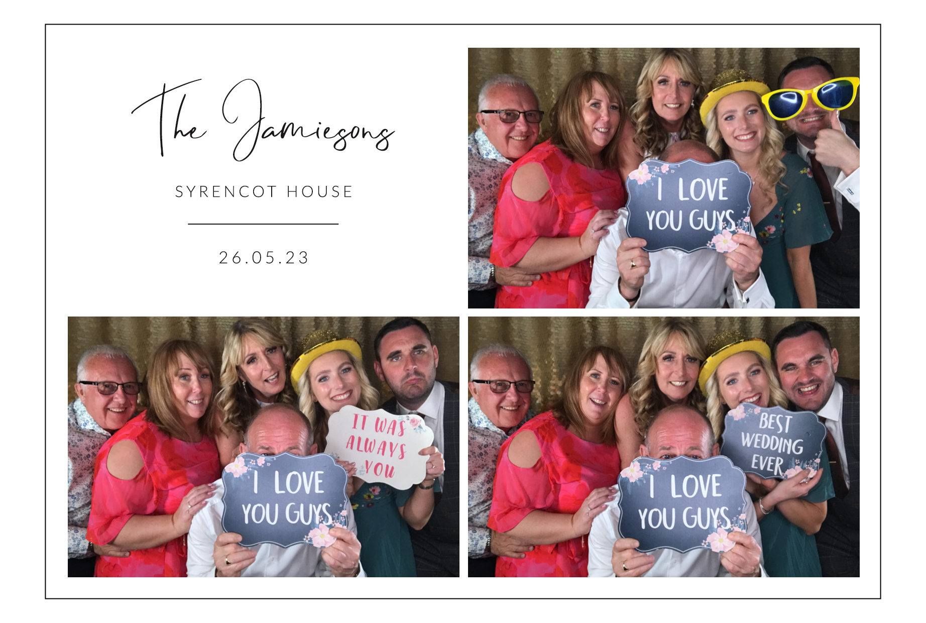 The Jamiesons | View more photos from the event at images.mobile-photo-booth.com/u/MobilePhotoBoothUK/The-Jamiesons
