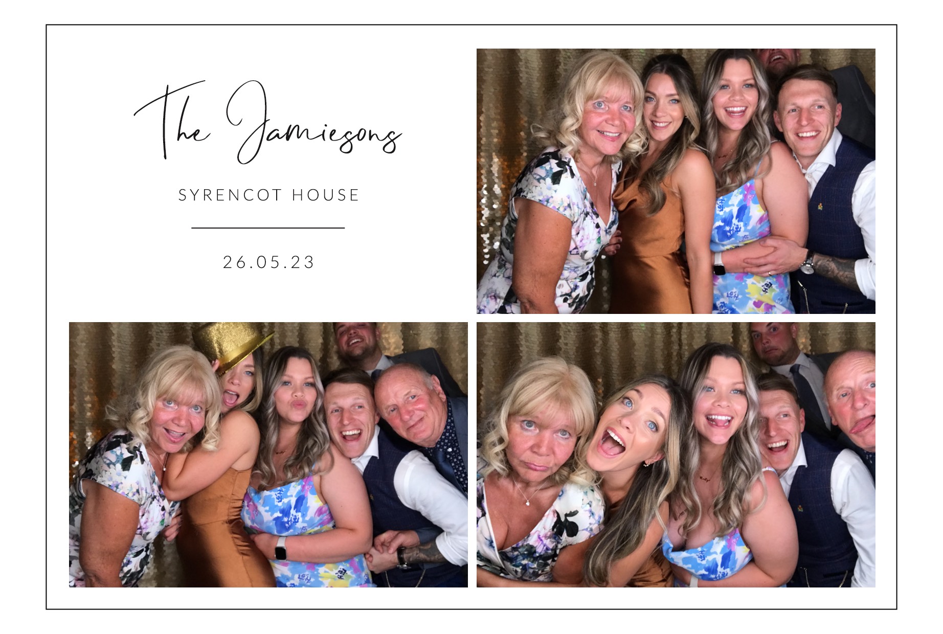 The Jamiesons | View more photos from the event at images.mobile-photo-booth.com/u/MobilePhotoBoothUK/The-Jamiesons