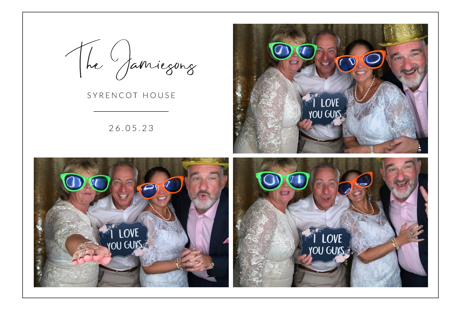 The Jamiesons | View more photos from the event at images.mobile-photo-booth.com/u/MobilePhotoBoothUK/The-Jamiesons
