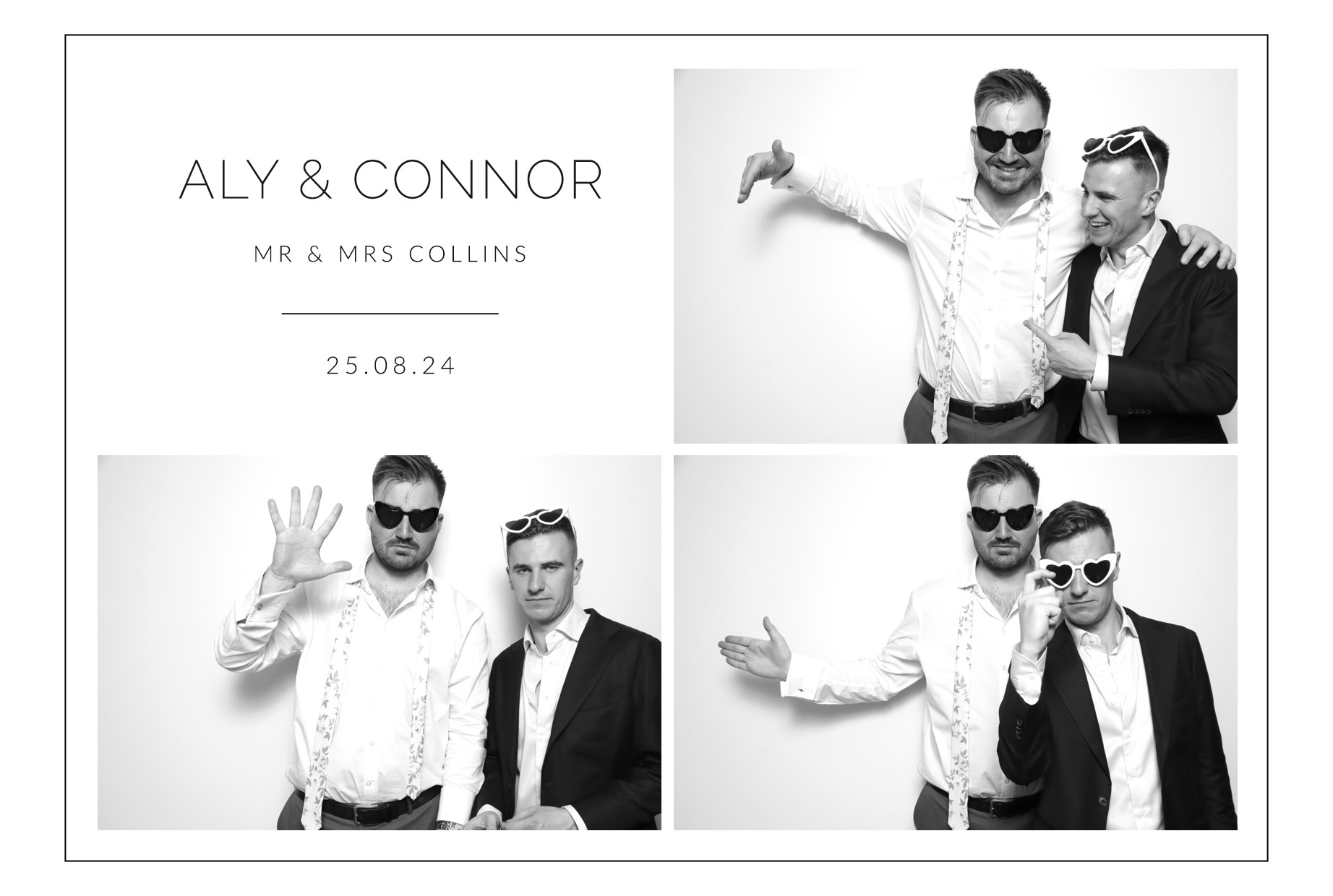 Aly & Connor | View more photos from the event at images.mobile-photo-booth.com/u/MobilePhotoBoothUK/Aly-Connor