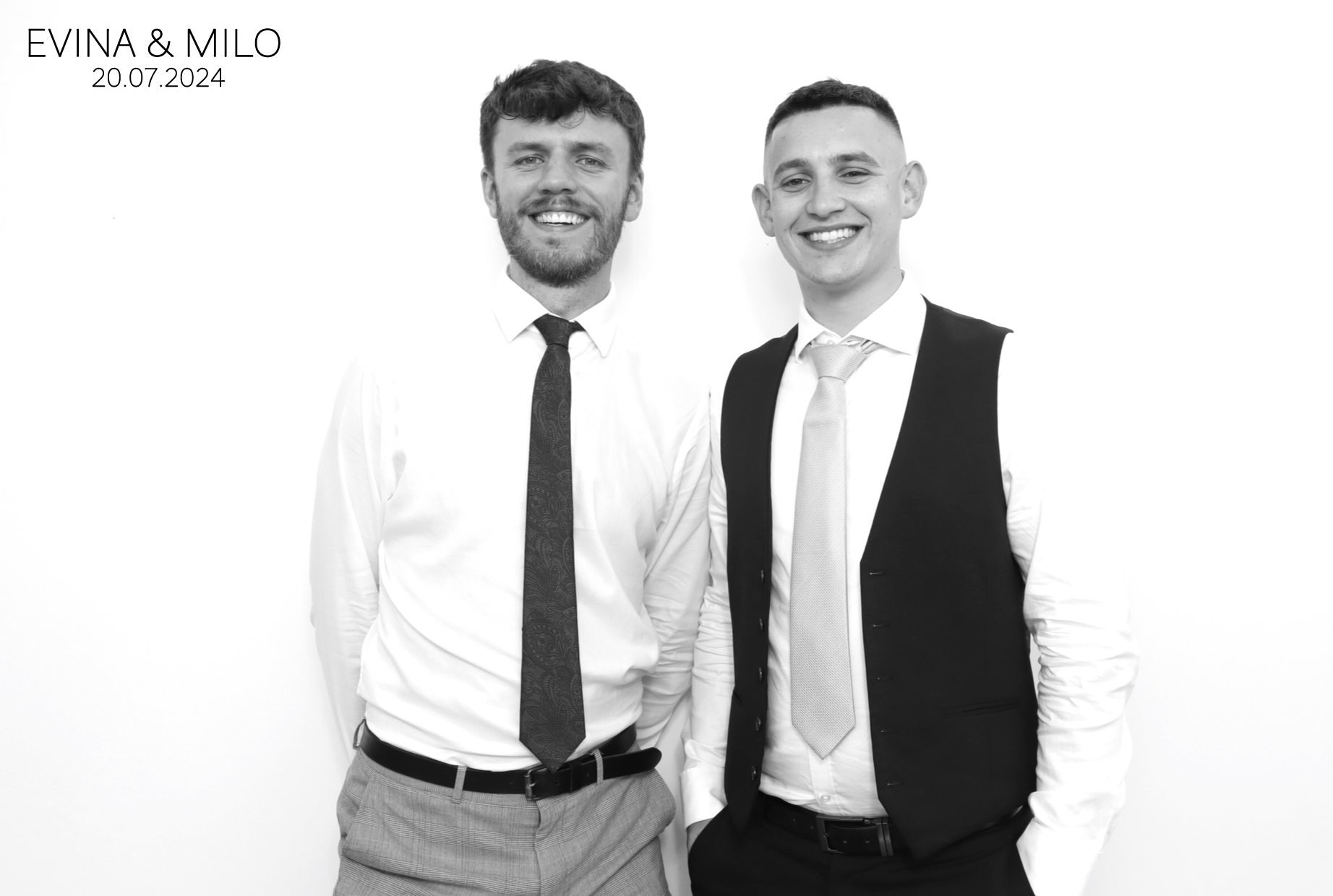 Evina & MIlo | View more photos from the event at images.mobile-photo-booth.com/u/MobilePhotoBoothUK/Evina-MIlo