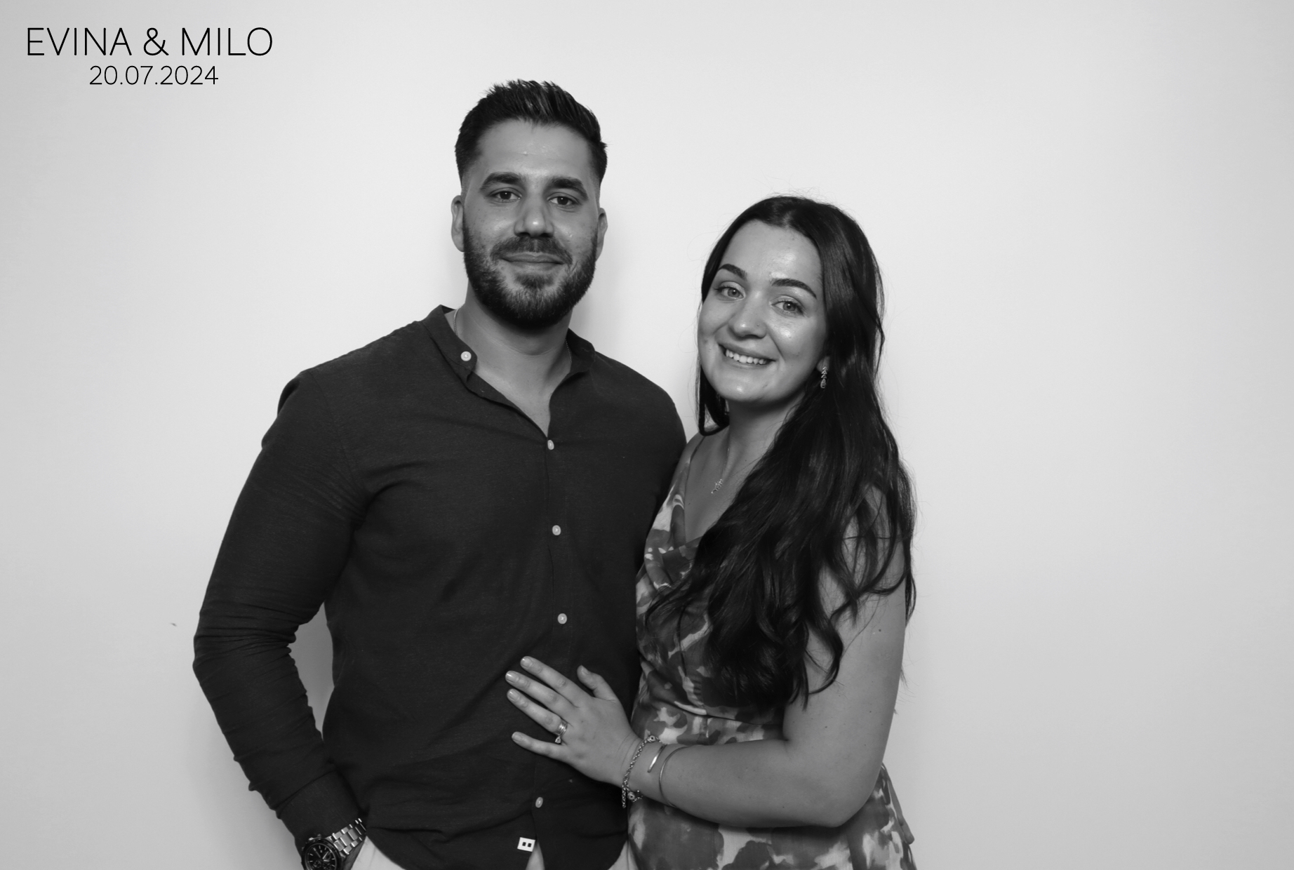 Evina & MIlo | View more photos from the event at images.mobile-photo-booth.com/u/MobilePhotoBoothUK/Evina-MIlo