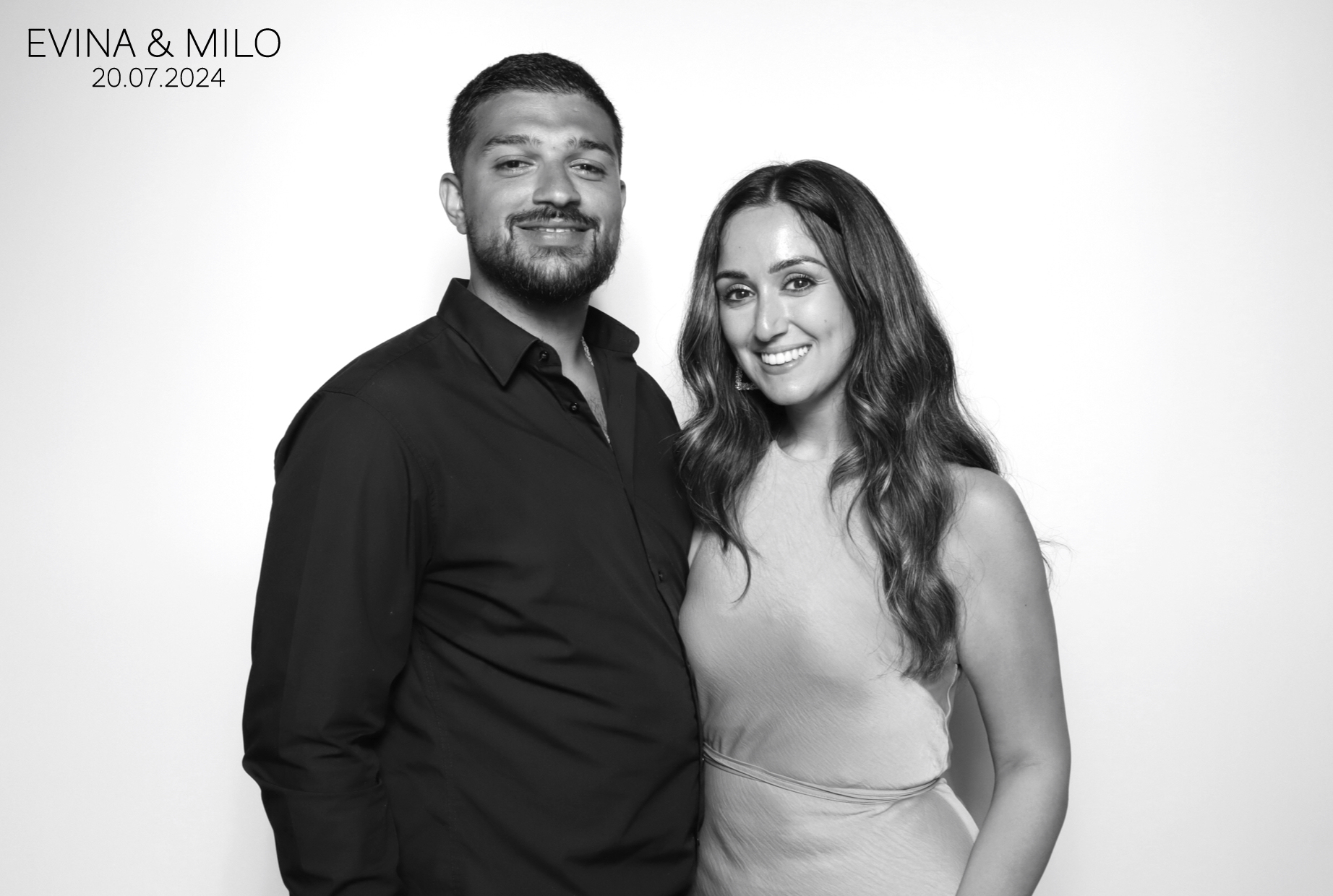 Evina & MIlo | View more photos from the event at images.mobile-photo-booth.com/u/MobilePhotoBoothUK/Evina-MIlo
