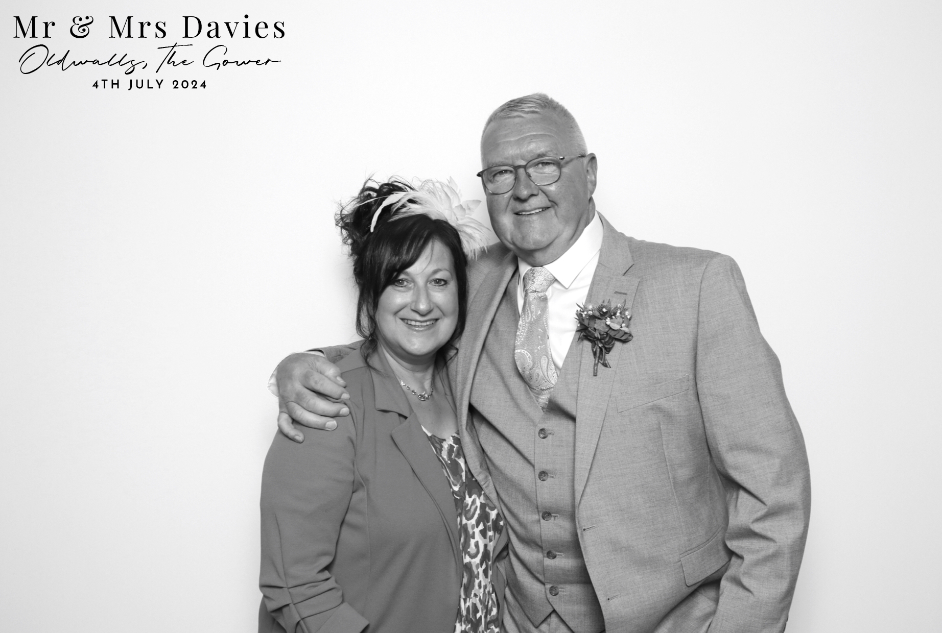 Mr & Mrs Davies | View more photos from the event at images.mobile-photo-booth.com/u/MobilePhotoBoothUK/Mr-Mrs-Davies