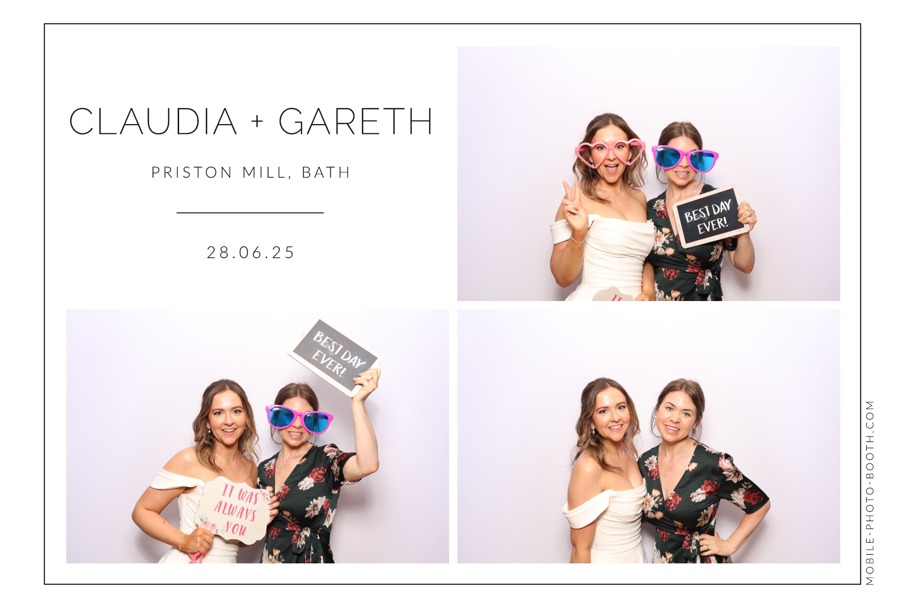 Claudia & Gareth | View more photos from the event at images.mobile-photo-booth.com/u/MobilePhotoBoothUK/Claudia-Gareth