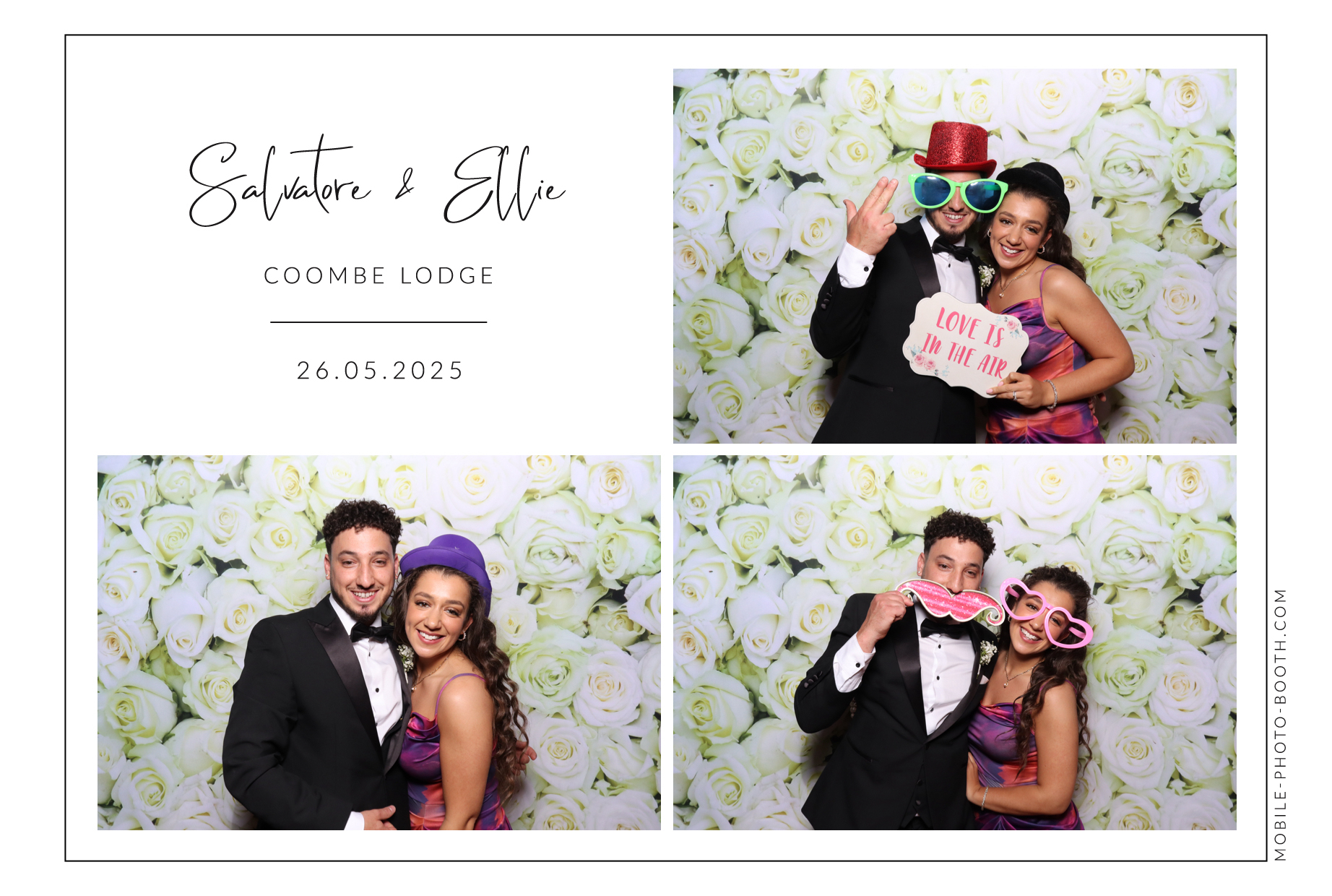 Salvatore & Ellie | View more photos from the event at images.mobile-photo-booth.com/u/MobilePhotoBoothUK/Salvatore-Ellie
