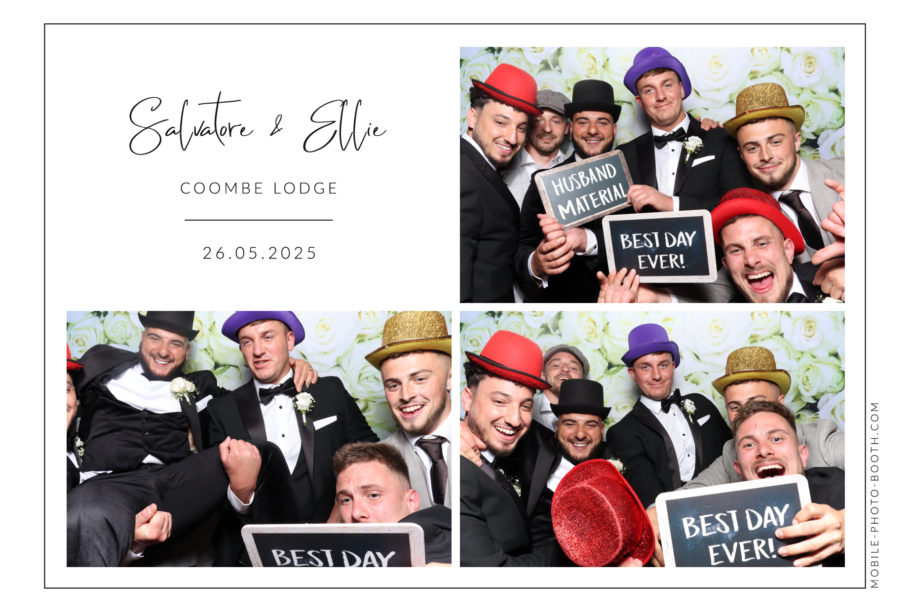 Salvatore & Ellie | View more photos from the event at images.mobile-photo-booth.com/u/MobilePhotoBoothUK/Salvatore-Ellie