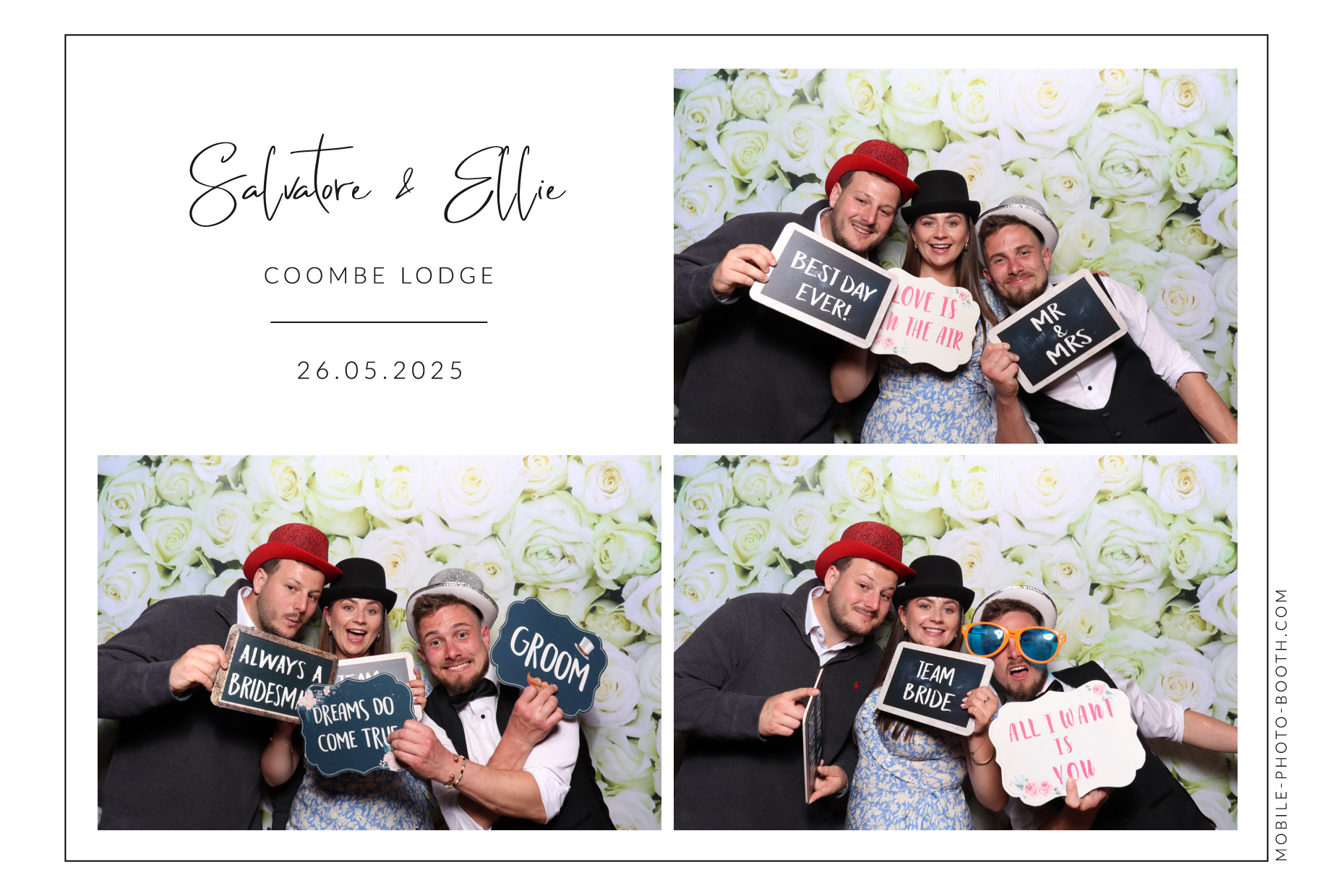 Salvatore & Ellie | View more photos from the event at images.mobile-photo-booth.com/u/MobilePhotoBoothUK/Salvatore-Ellie