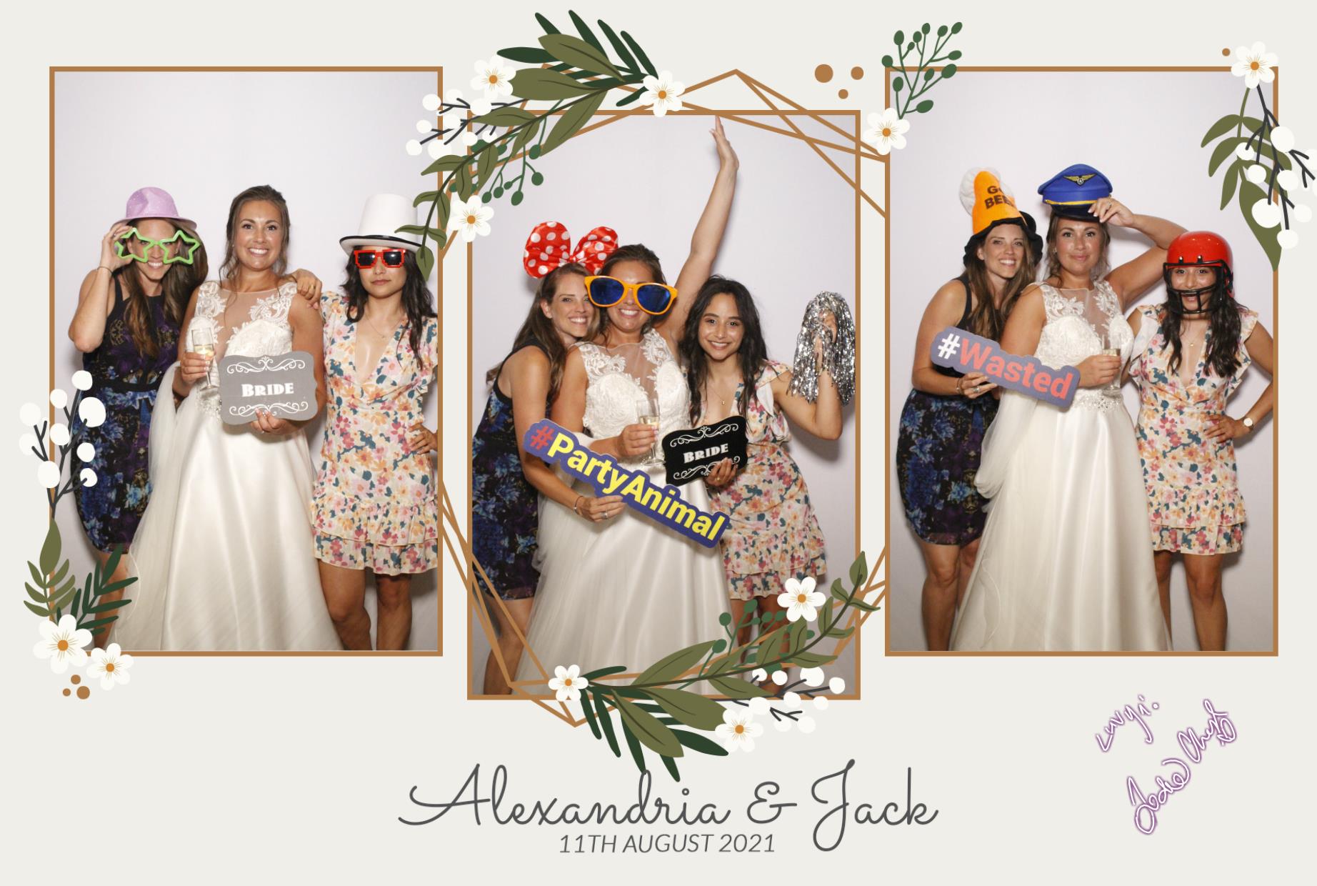 Alexandria & Jack's Wedding | View more photos from the event at gallery.myphotoboothexperience.co.uk/u/MyPhotoBoothExperienceLtd/Alexandria-Jacks-Wedding