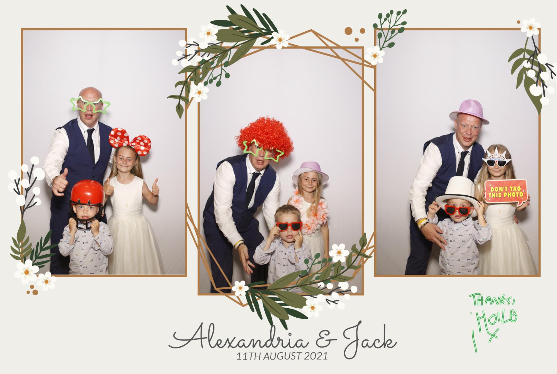 Alexandria & Jack's Wedding | View more photos from the event at gallery.myphotoboothexperience.co.uk/u/MyPhotoBoothExperienceLtd/Alexandria-Jacks-Wedding