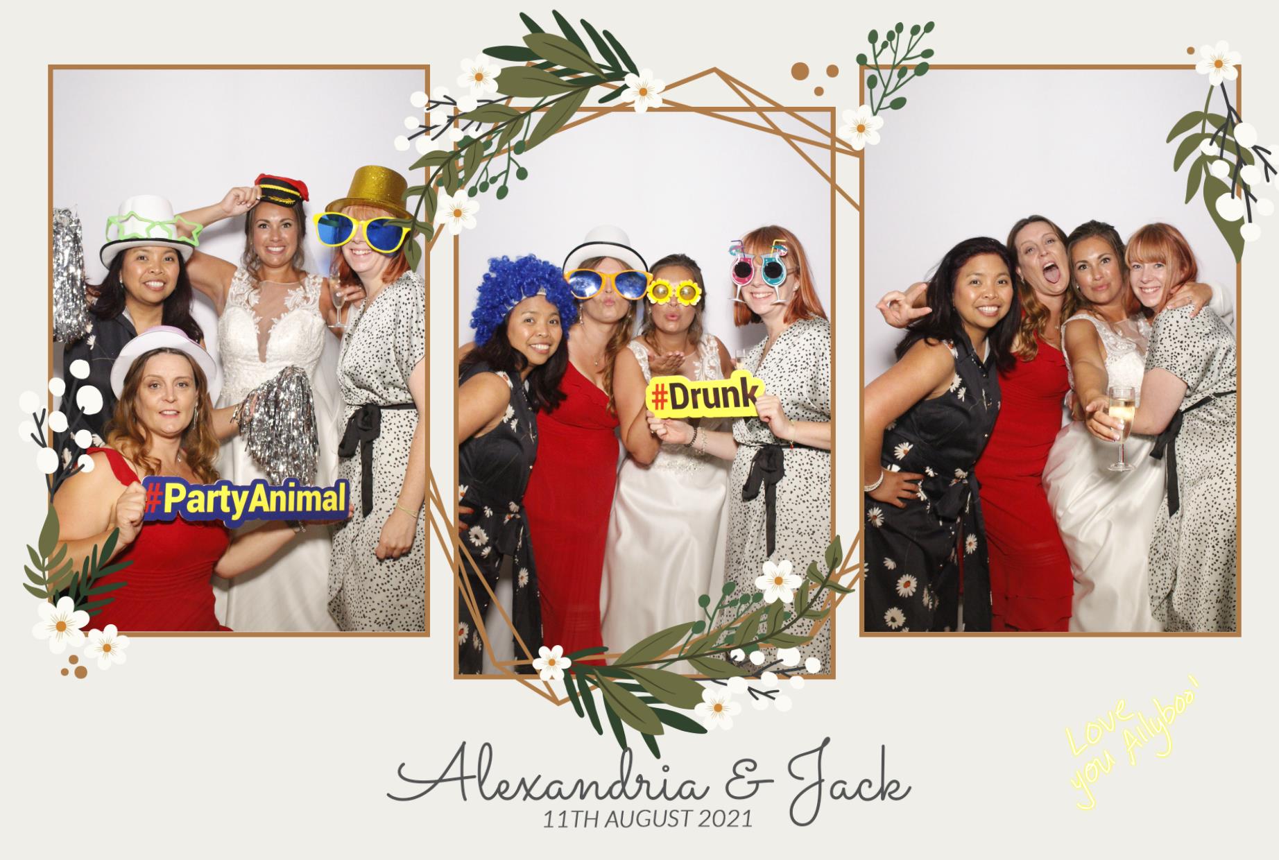 Alexandria & Jack's Wedding | View more photos from the event at gallery.myphotoboothexperience.co.uk/u/MyPhotoBoothExperienceLtd/Alexandria-Jacks-Wedding