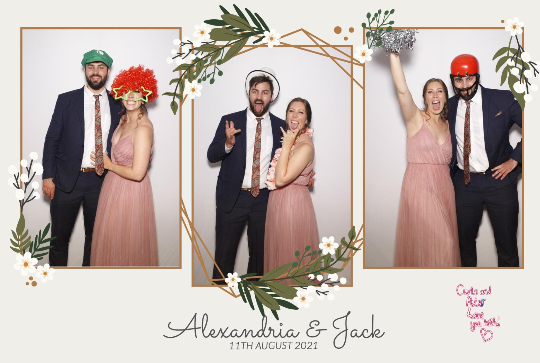 Alexandria & Jack's Wedding | View more photos from the event at gallery.myphotoboothexperience.co.uk/u/MyPhotoBoothExperienceLtd/Alexandria-Jacks-Wedding