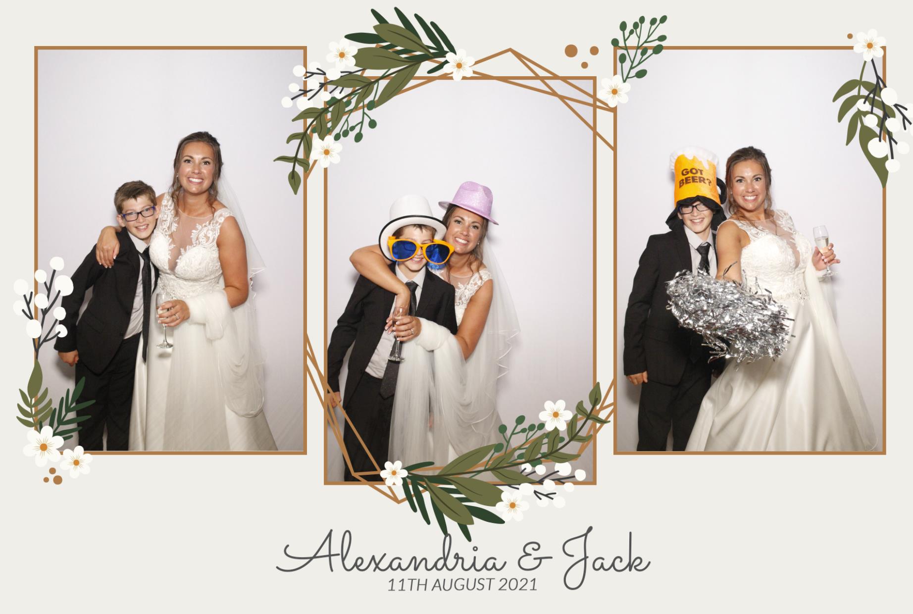 Alexandria & Jack's Wedding | View more photos from the event at gallery.myphotoboothexperience.co.uk/u/MyPhotoBoothExperienceLtd/Alexandria-Jacks-Wedding