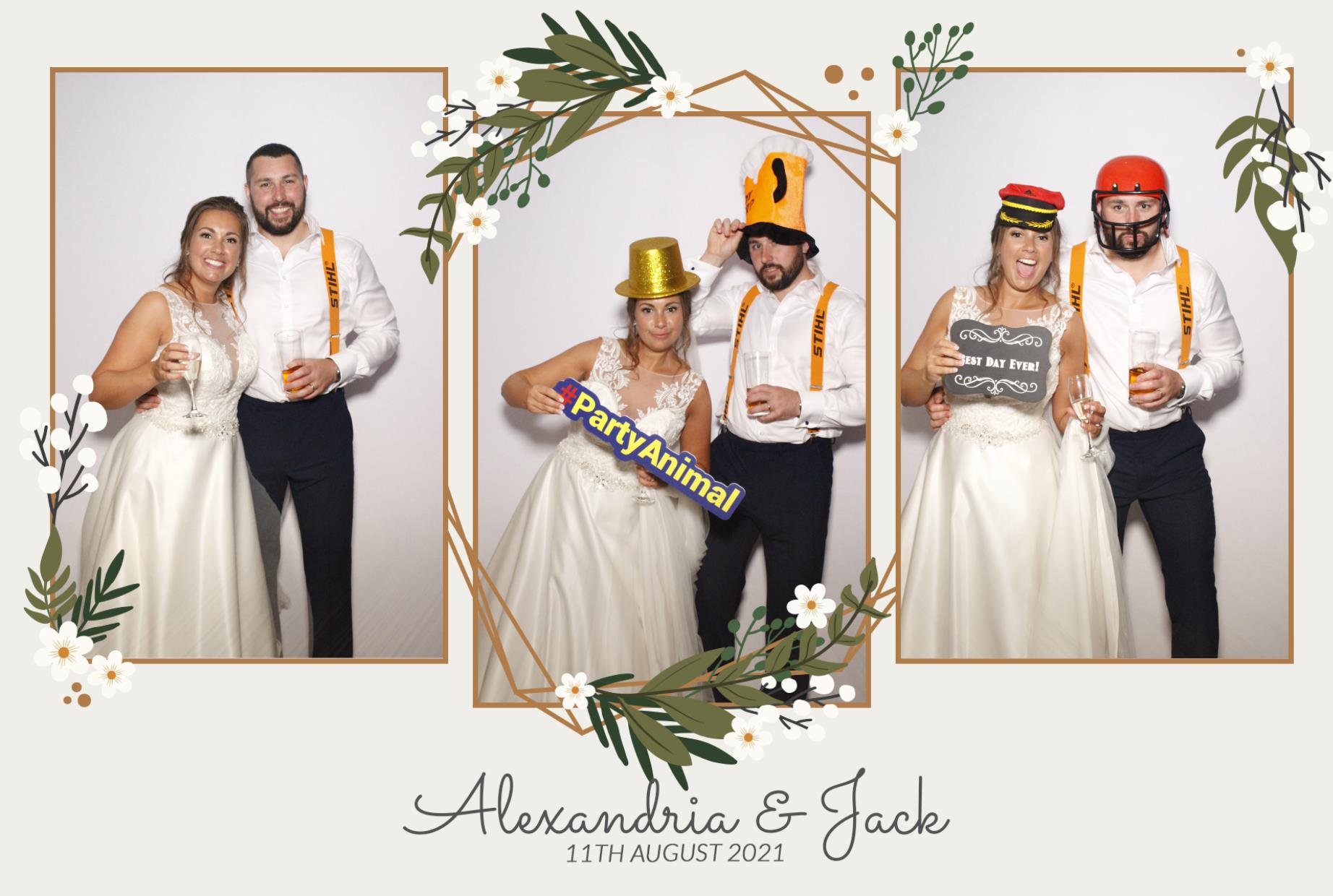Alexandria & Jack's Wedding | View more photos from the event at gallery.myphotoboothexperience.co.uk/u/MyPhotoBoothExperienceLtd/Alexandria-Jacks-Wedding