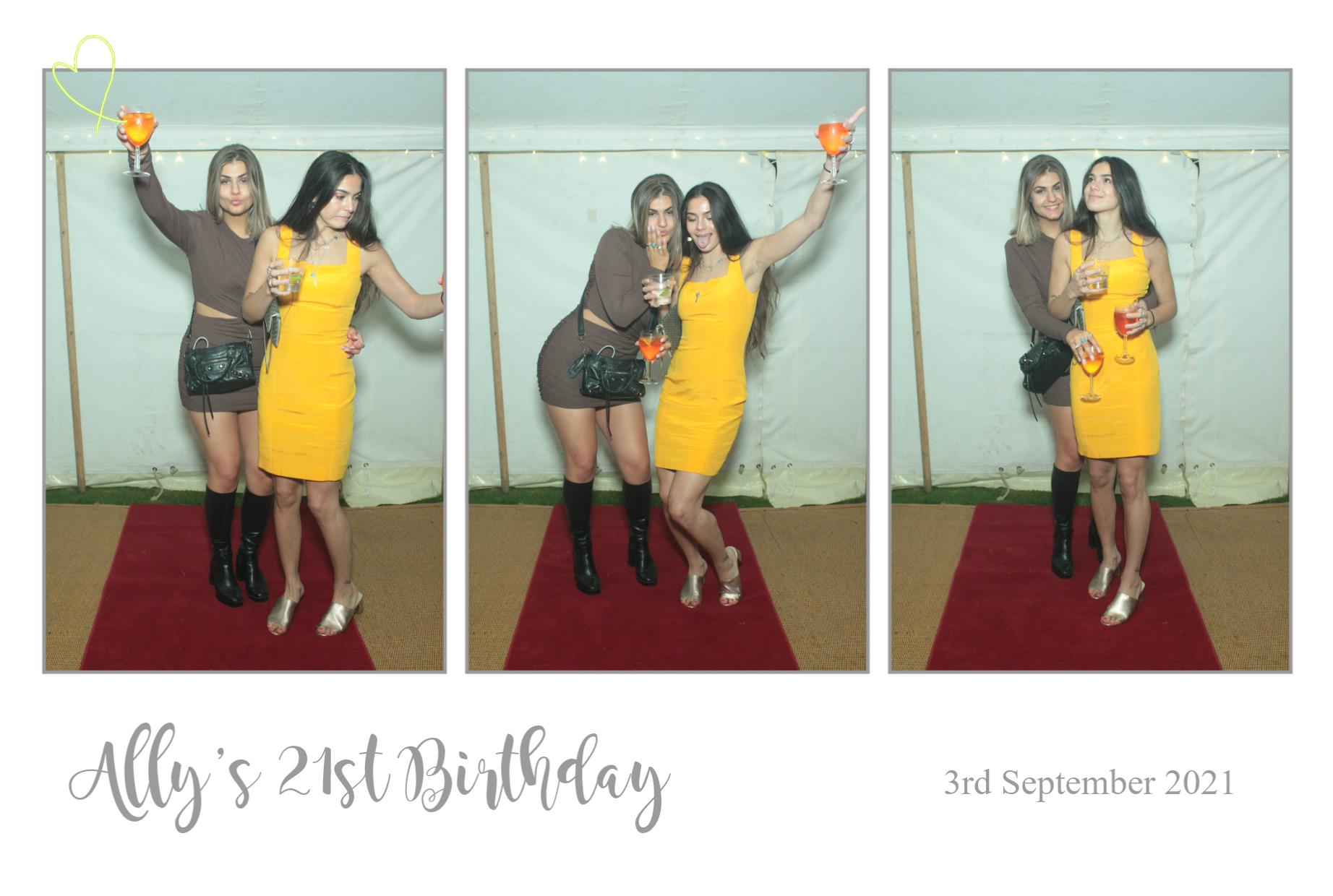 Ally's 21st Birthday | View more photos from the event at gallery.myphotoboothexperience.co.uk/u/MyPhotoBoothExperienceLtd/Allys-21st-Birthday