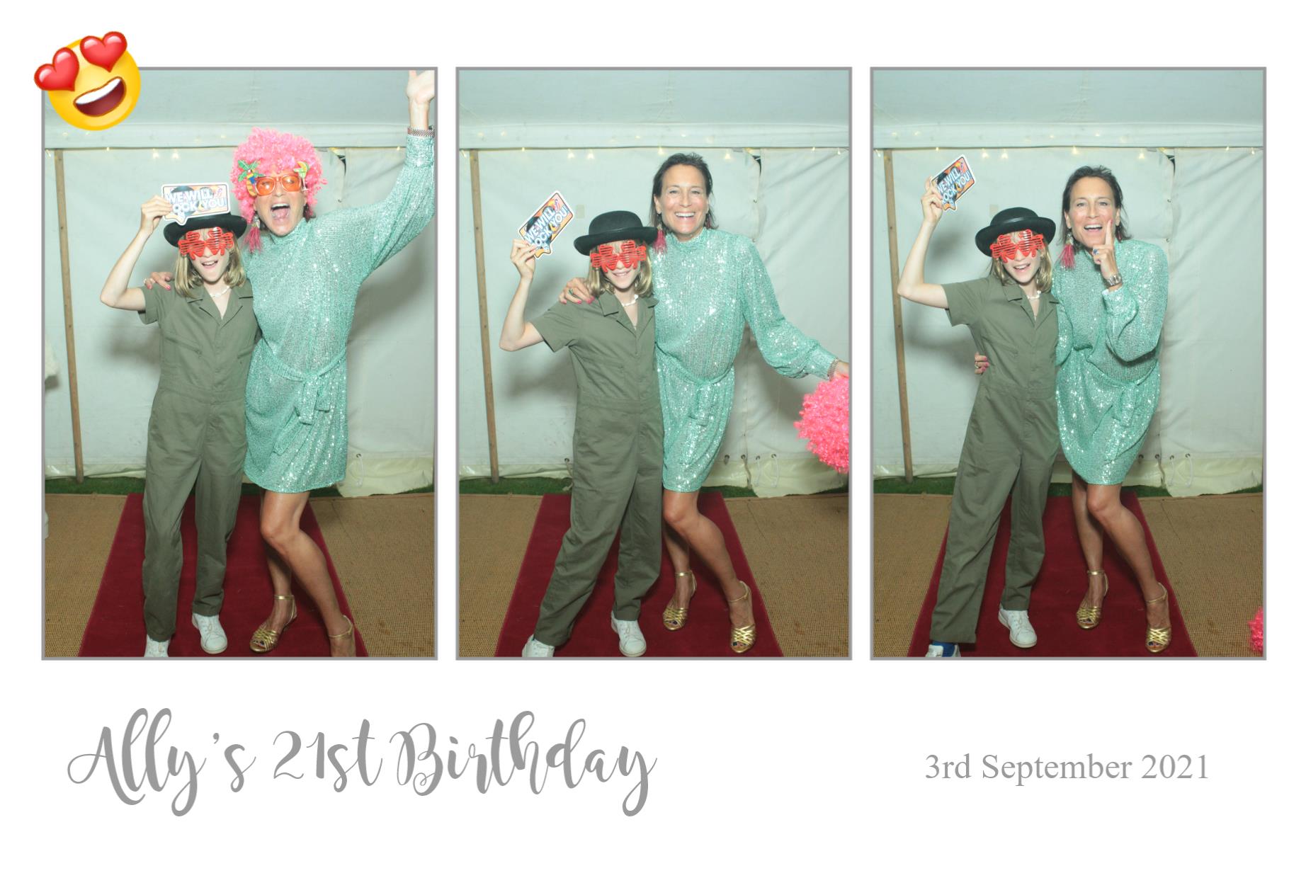 Ally's 21st Birthday | View more photos from the event at gallery.myphotoboothexperience.co.uk/u/MyPhotoBoothExperienceLtd/Allys-21st-Birthday