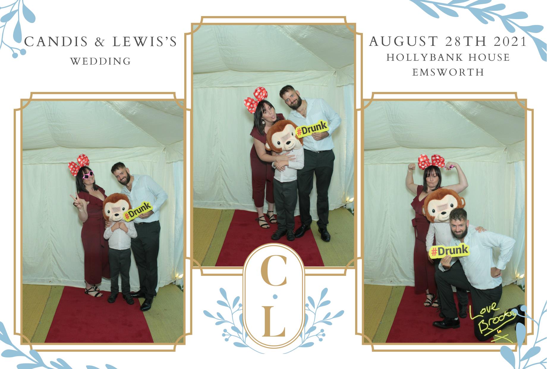 Candis and Lewis's Wedding  | View more photos from the event at gallery.myphotoboothexperience.co.uk/u/MyPhotoBoothExperienceLtd/Candis-and-Lewiss-Wedding