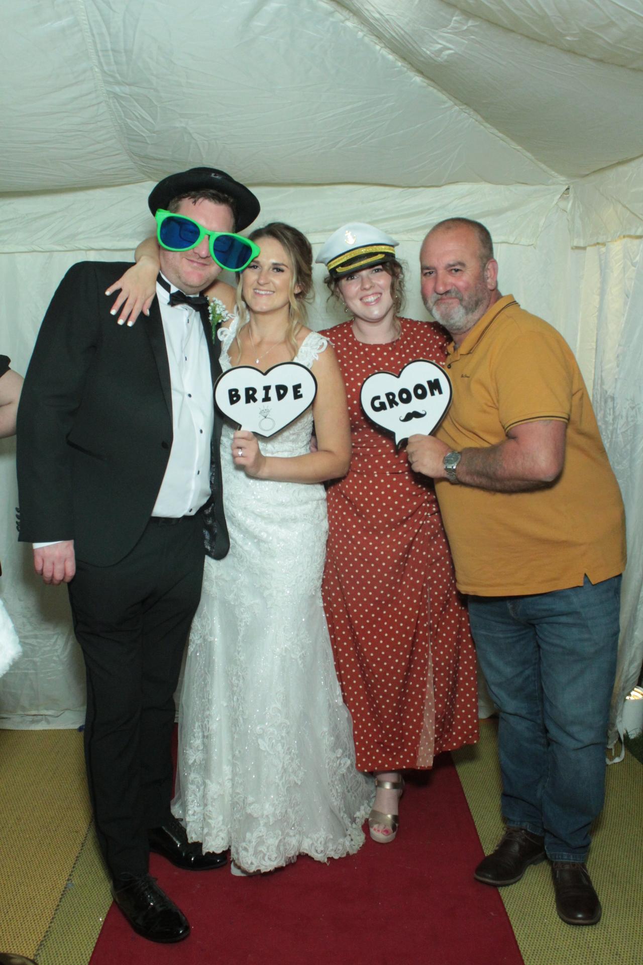 Candis and Lewis's Wedding  | View more photos from the event at gallery.myphotoboothexperience.co.uk/u/MyPhotoBoothExperienceLtd/Candis-and-Lewiss-Wedding