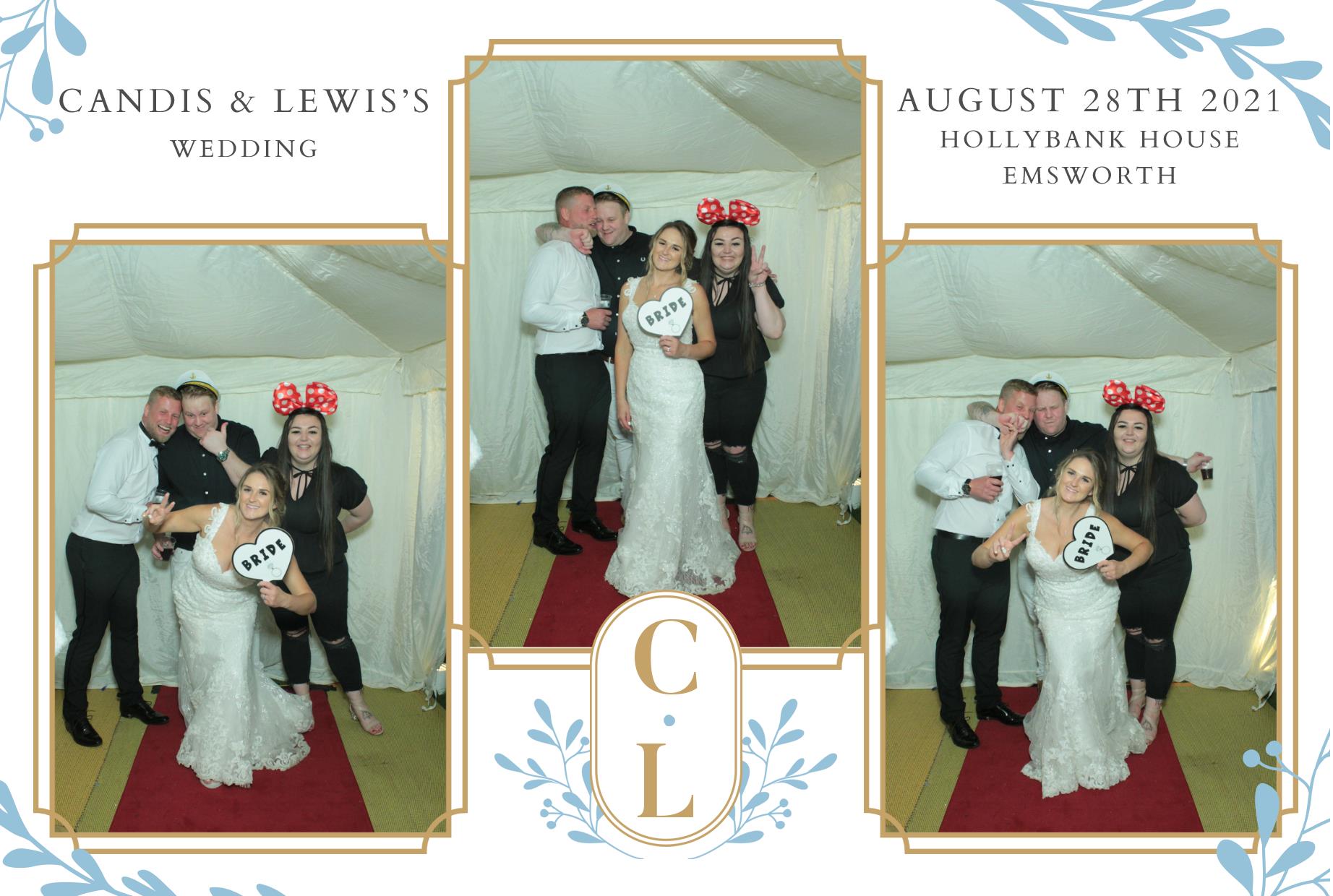 Candis and Lewis's Wedding  | View more photos from the event at gallery.myphotoboothexperience.co.uk/u/MyPhotoBoothExperienceLtd/Candis-and-Lewiss-Wedding