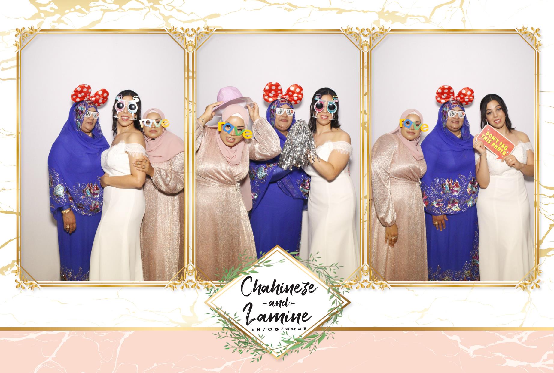 Chahineze & Lamine's Wedding | View more photos from the event at gallery.myphotoboothexperience.co.uk/u/MyPhotoBoothExperienceLtd/Chahineze-Lamines-Wedding