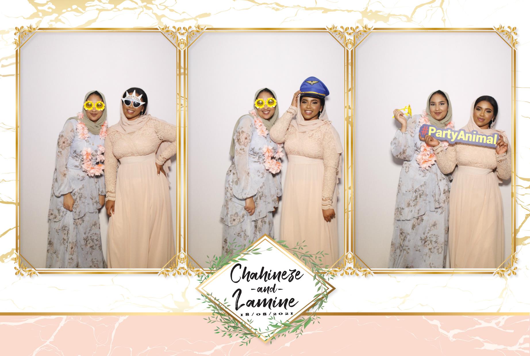 Chahineze & Lamine's Wedding | View more photos from the event at gallery.myphotoboothexperience.co.uk/u/MyPhotoBoothExperienceLtd/Chahineze-Lamines-Wedding