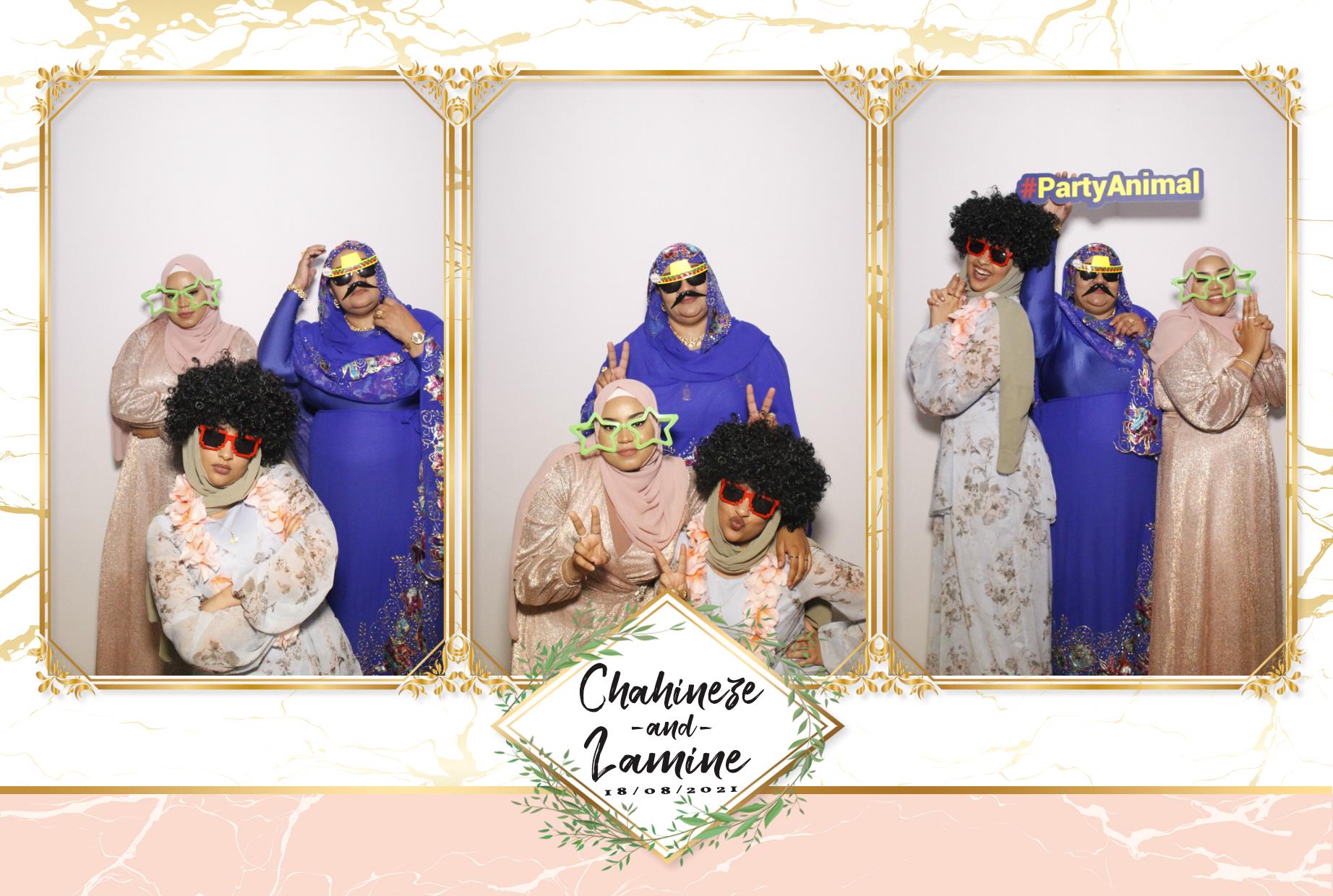 Chahineze & Lamine's Wedding | View more photos from the event at gallery.myphotoboothexperience.co.uk/u/MyPhotoBoothExperienceLtd/Chahineze-Lamines-Wedding