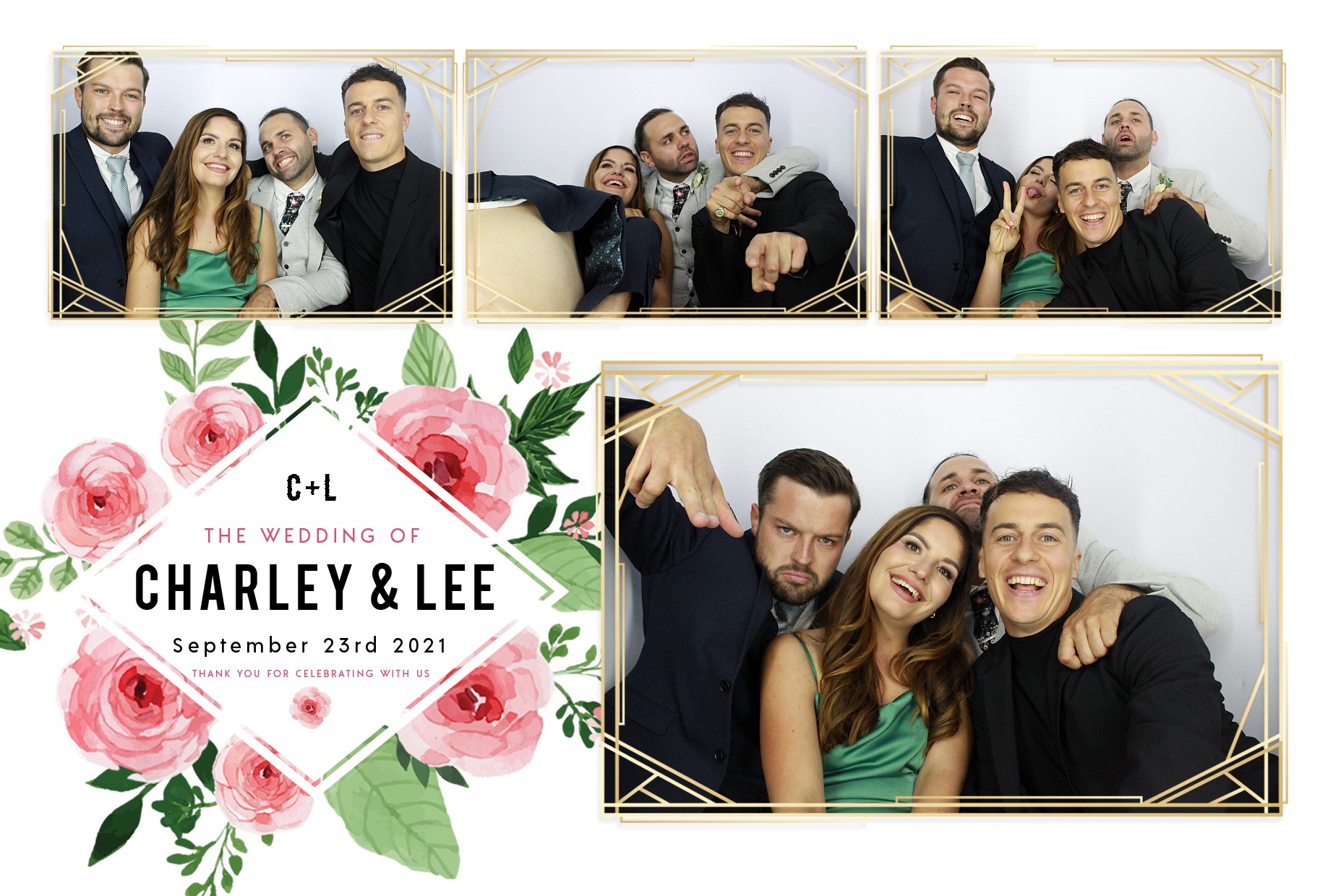 Charley and Lee's Wedding  | View more photos from the event at gallery.myphotoboothexperience.co.uk/u/MyPhotoBoothExperienceLtd/Charley-and-Lees-Wedding