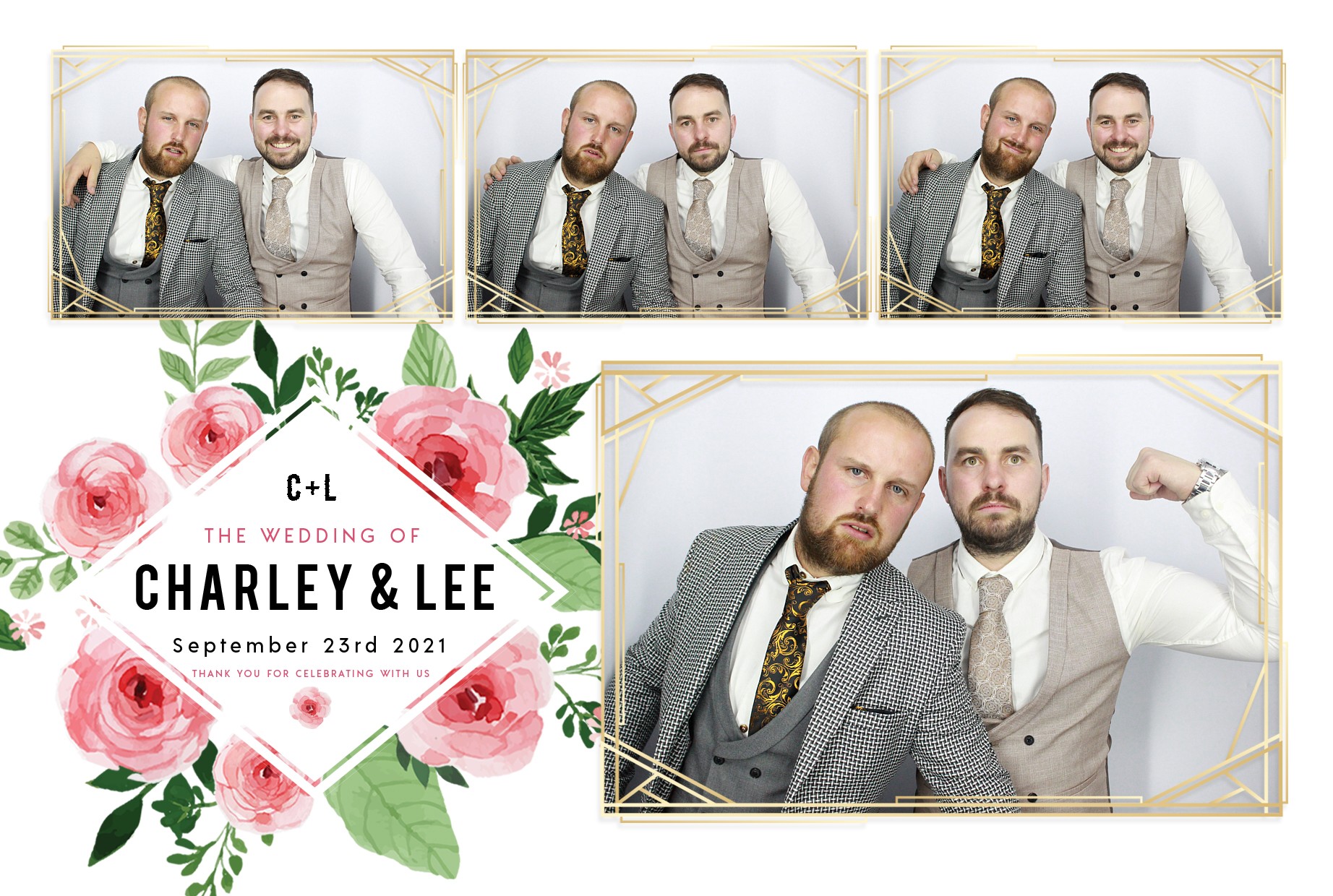 Charley and Lee's Wedding  | View more photos from the event at gallery.myphotoboothexperience.co.uk/u/MyPhotoBoothExperienceLtd/Charley-and-Lees-Wedding