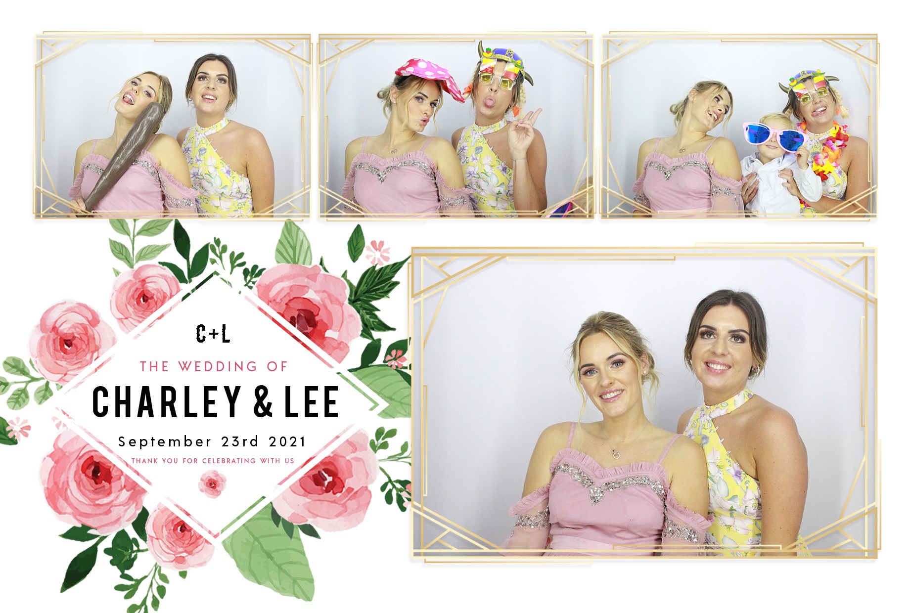 Charley and Lee's Wedding  | View more photos from the event at gallery.myphotoboothexperience.co.uk/u/MyPhotoBoothExperienceLtd/Charley-and-Lees-Wedding