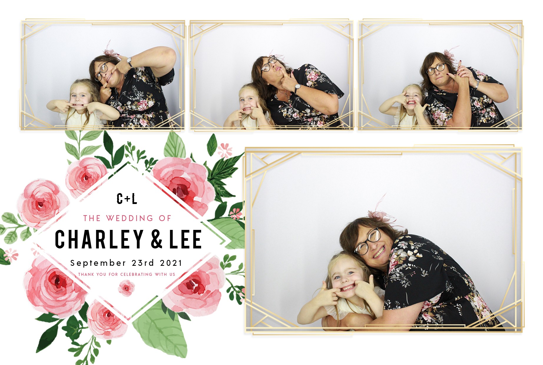 Charley and Lee's Wedding  | View more photos from the event at gallery.myphotoboothexperience.co.uk/u/MyPhotoBoothExperienceLtd/Charley-and-Lees-Wedding