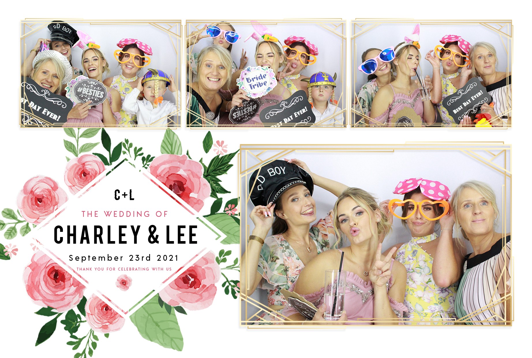 Charley and Lee's Wedding  | View more photos from the event at gallery.myphotoboothexperience.co.uk/u/MyPhotoBoothExperienceLtd/Charley-and-Lees-Wedding