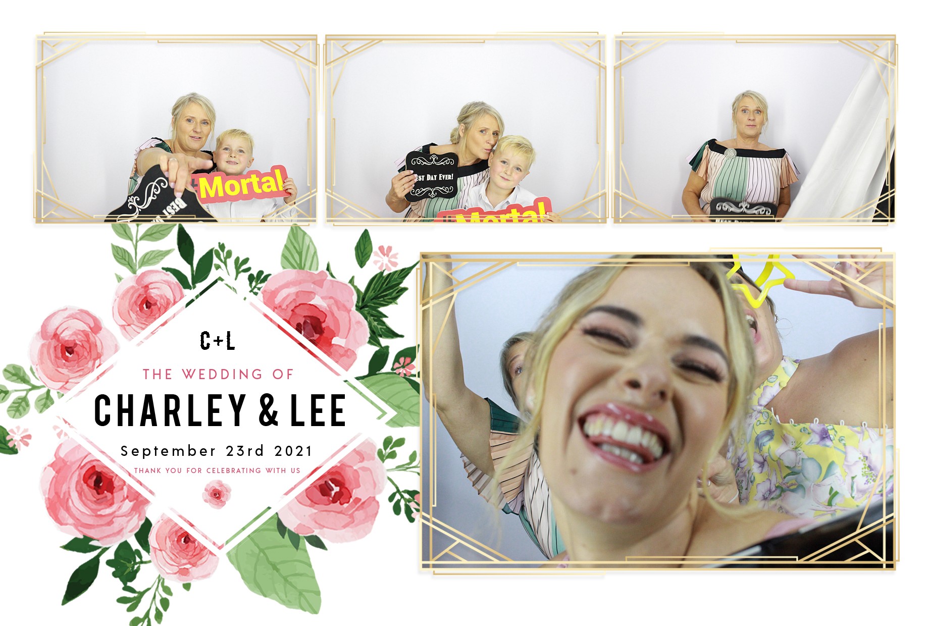Charley and Lee's Wedding  | View more photos from the event at gallery.myphotoboothexperience.co.uk/u/MyPhotoBoothExperienceLtd/Charley-and-Lees-Wedding