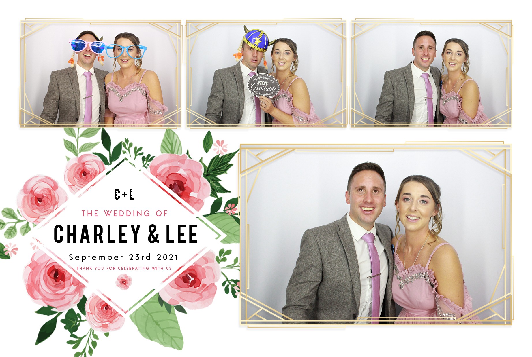 Charley and Lee's Wedding  | View more photos from the event at gallery.myphotoboothexperience.co.uk/u/MyPhotoBoothExperienceLtd/Charley-and-Lees-Wedding