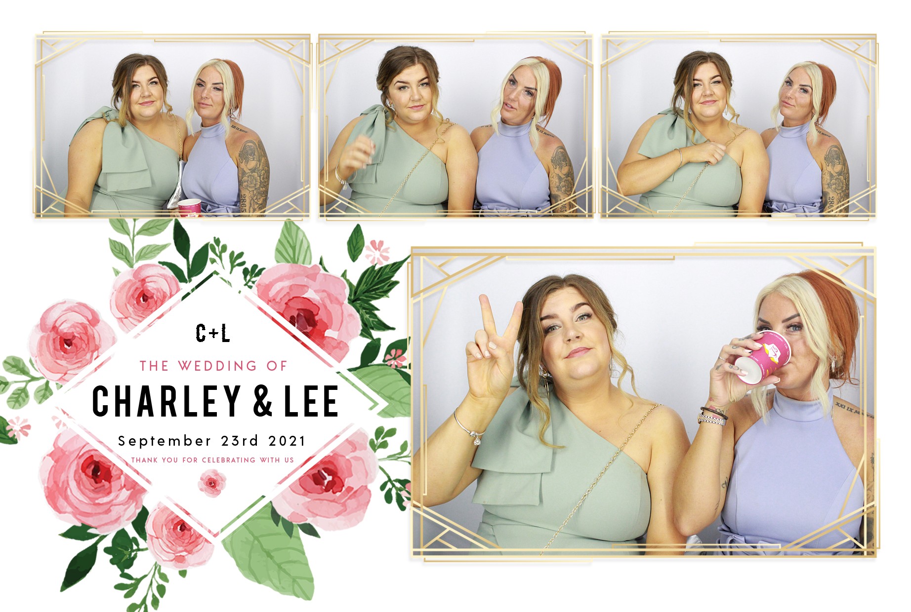 Charley and Lee's Wedding  | View more photos from the event at gallery.myphotoboothexperience.co.uk/u/MyPhotoBoothExperienceLtd/Charley-and-Lees-Wedding