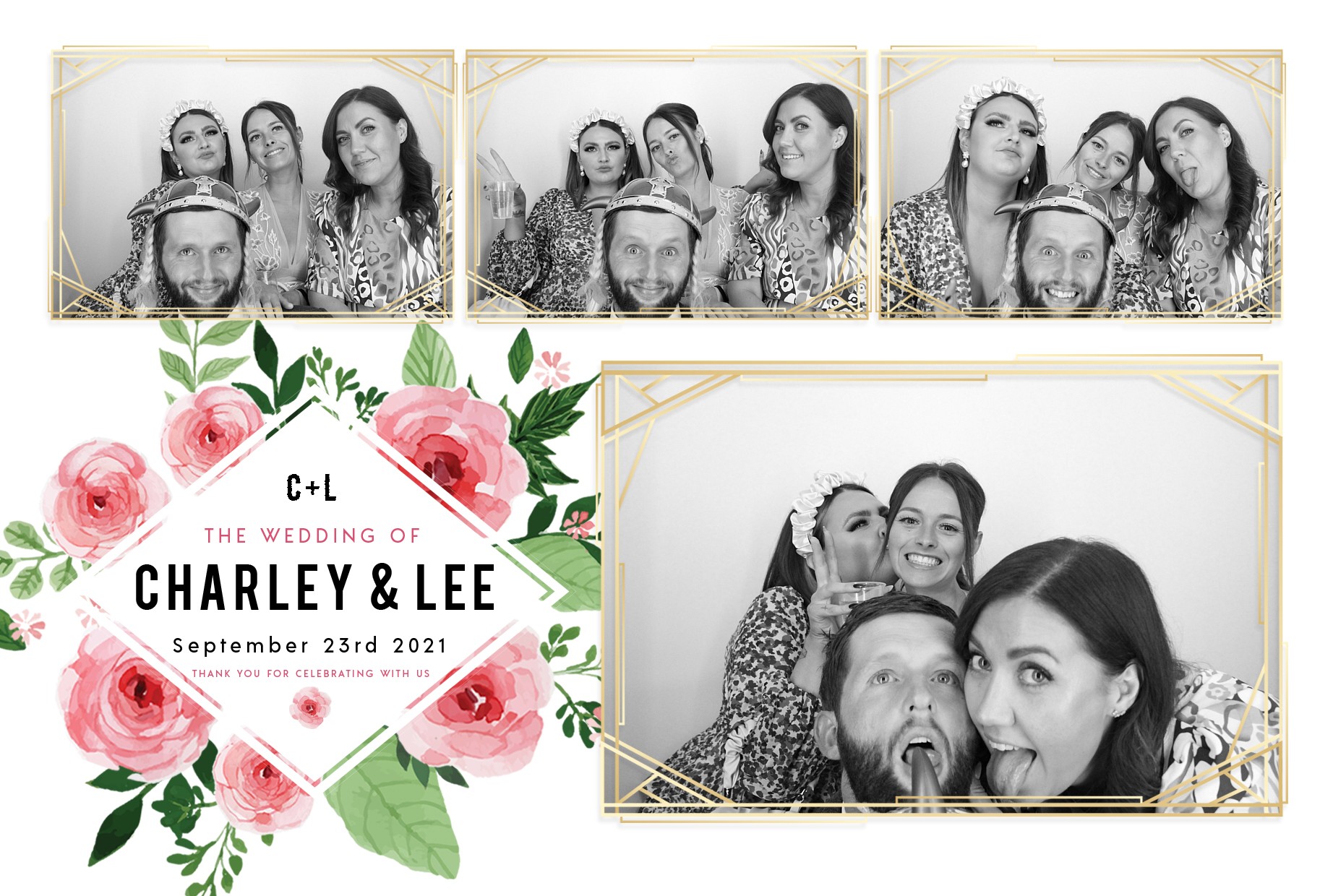 Charley and Lee's Wedding  | View more photos from the event at gallery.myphotoboothexperience.co.uk/u/MyPhotoBoothExperienceLtd/Charley-and-Lees-Wedding