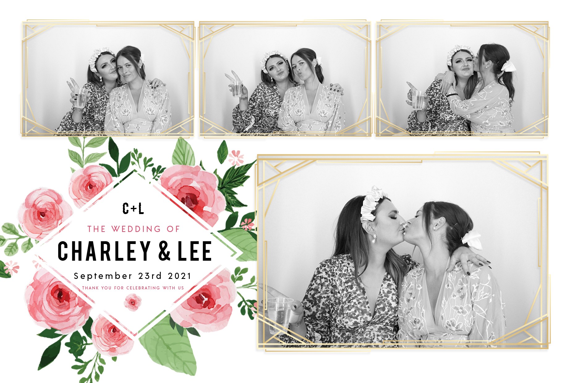 Charley and Lee's Wedding  | View more photos from the event at gallery.myphotoboothexperience.co.uk/u/MyPhotoBoothExperienceLtd/Charley-and-Lees-Wedding