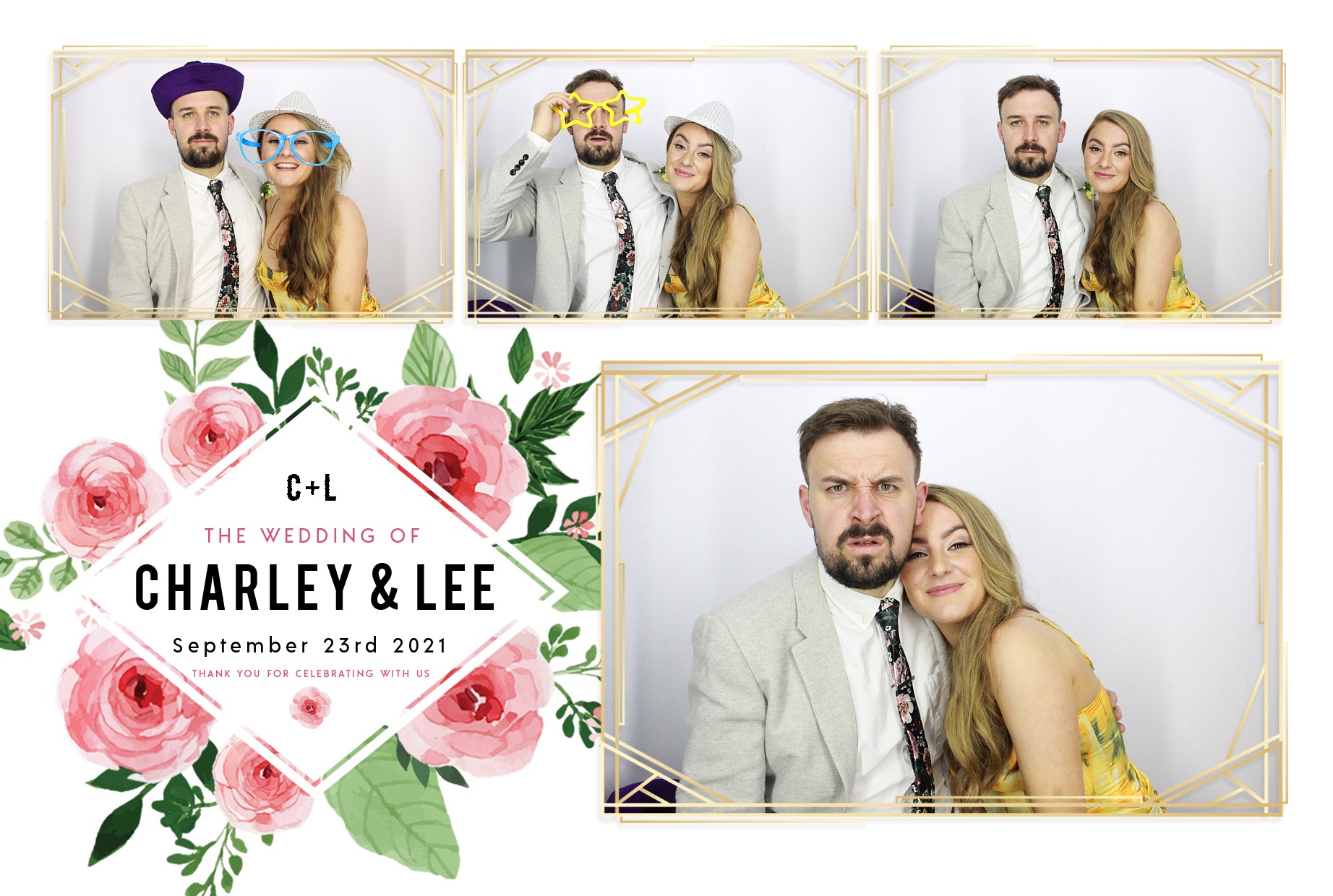 Charley and Lee's Wedding  | View more photos from the event at gallery.myphotoboothexperience.co.uk/u/MyPhotoBoothExperienceLtd/Charley-and-Lees-Wedding