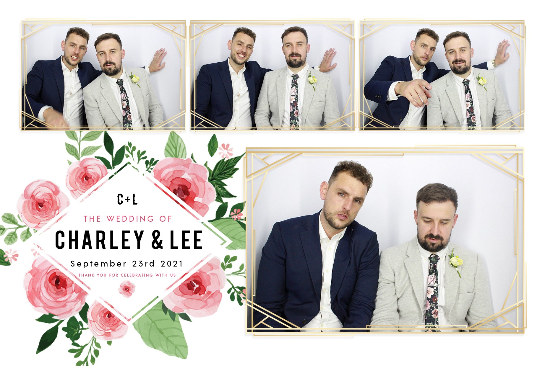 Charley and Lee's Wedding  | View more photos from the event at gallery.myphotoboothexperience.co.uk/u/MyPhotoBoothExperienceLtd/Charley-and-Lees-Wedding