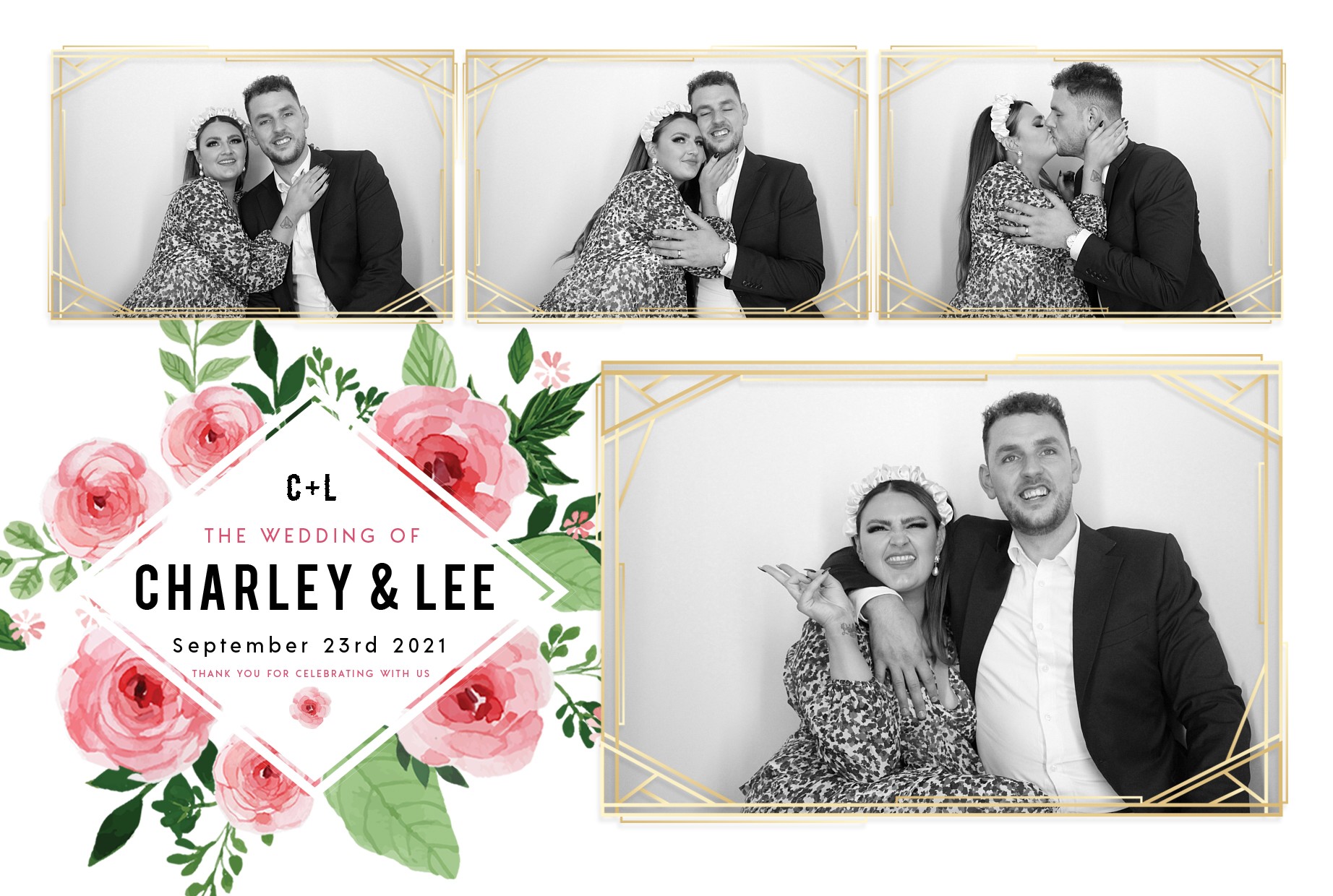 Charley and Lee's Wedding  | View more photos from the event at gallery.myphotoboothexperience.co.uk/u/MyPhotoBoothExperienceLtd/Charley-and-Lees-Wedding