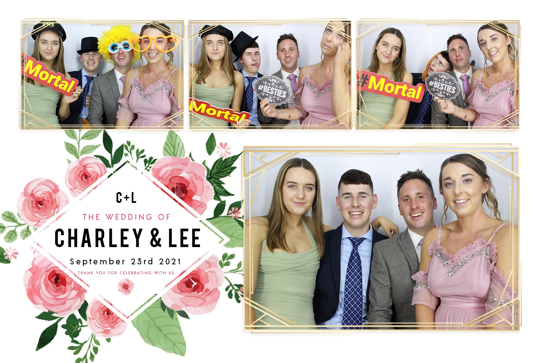 Charley and Lee's Wedding  | View more photos from the event at gallery.myphotoboothexperience.co.uk/u/MyPhotoBoothExperienceLtd/Charley-and-Lees-Wedding