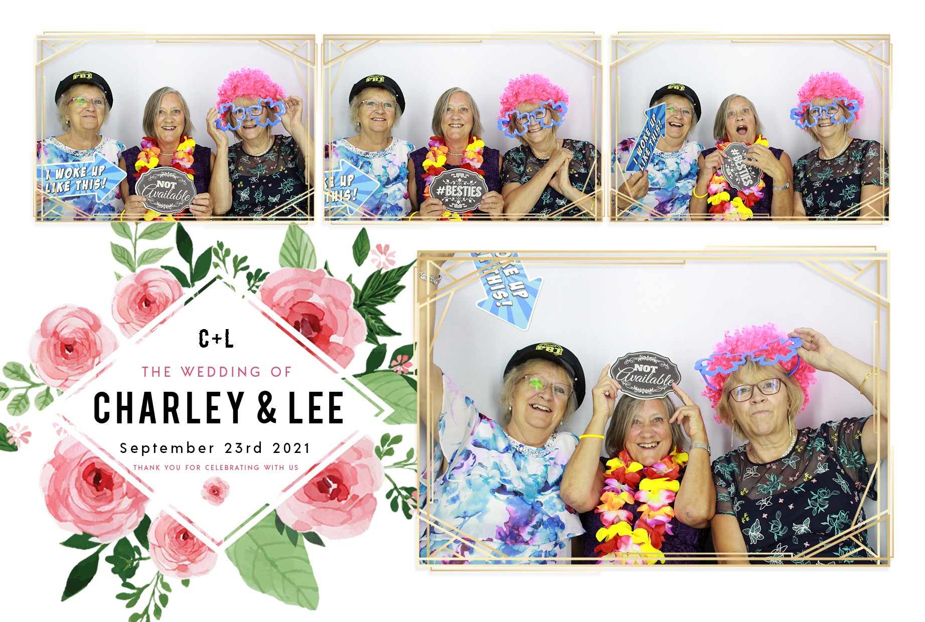 Charley and Lee's Wedding  | View more photos from the event at gallery.myphotoboothexperience.co.uk/u/MyPhotoBoothExperienceLtd/Charley-and-Lees-Wedding