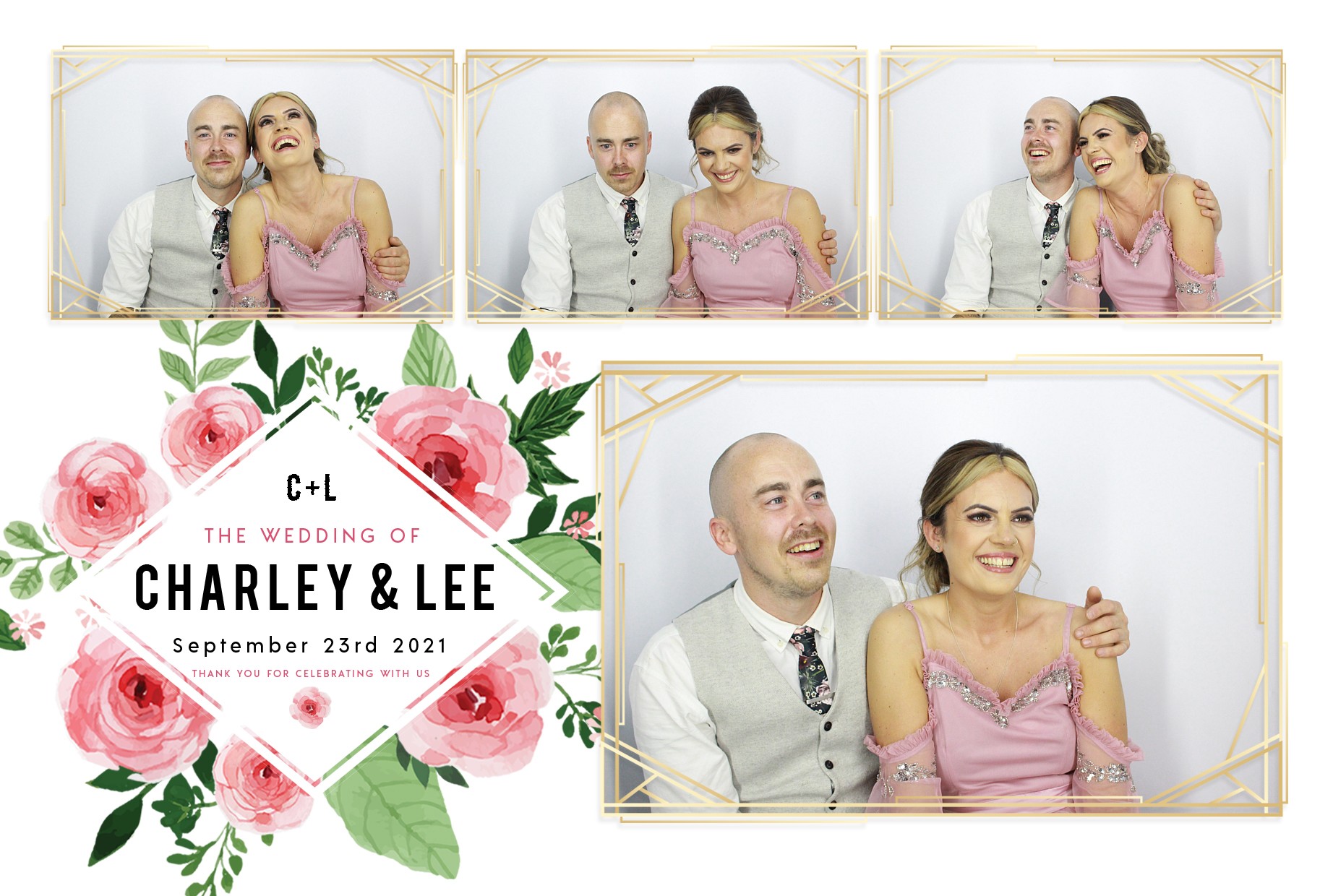 Charley and Lee's Wedding  | View more photos from the event at gallery.myphotoboothexperience.co.uk/u/MyPhotoBoothExperienceLtd/Charley-and-Lees-Wedding