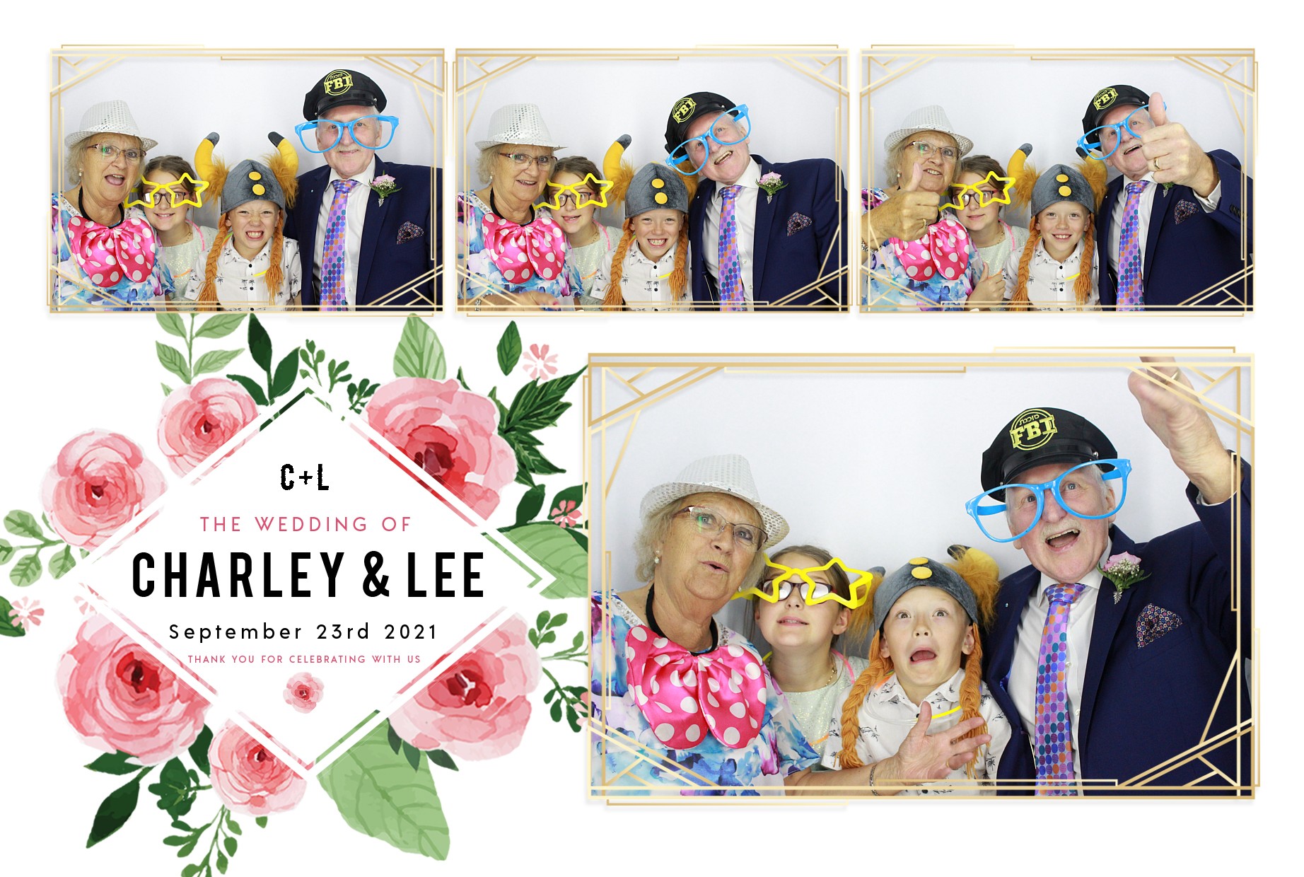 Charley and Lee's Wedding  | View more photos from the event at gallery.myphotoboothexperience.co.uk/u/MyPhotoBoothExperienceLtd/Charley-and-Lees-Wedding