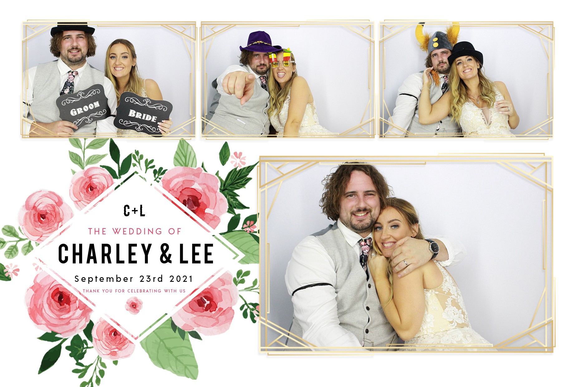 Charley and Lee's Wedding  | View more photos from the event at gallery.myphotoboothexperience.co.uk/u/MyPhotoBoothExperienceLtd/Charley-and-Lees-Wedding