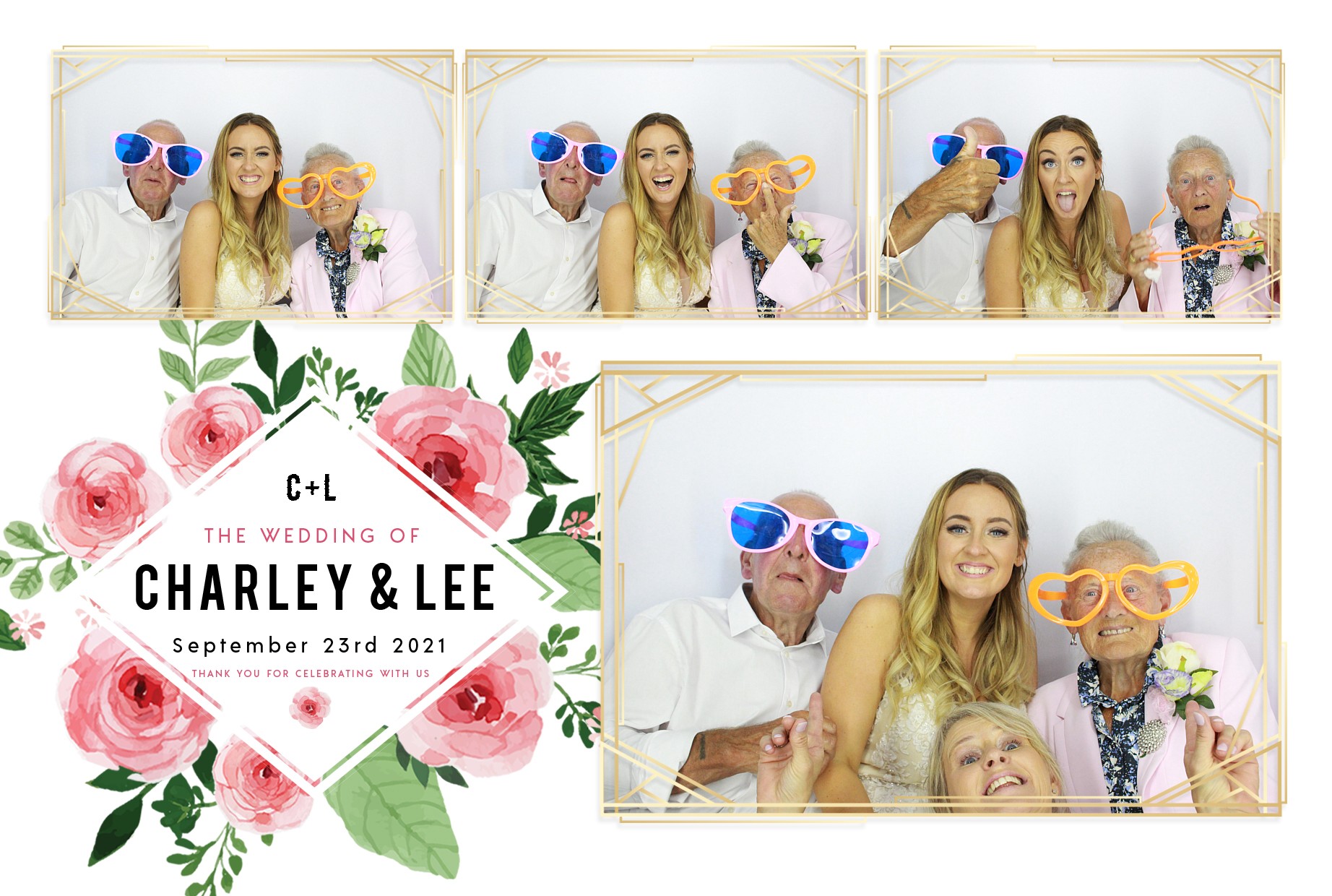 Charley and Lee's Wedding  | View more photos from the event at gallery.myphotoboothexperience.co.uk/u/MyPhotoBoothExperienceLtd/Charley-and-Lees-Wedding