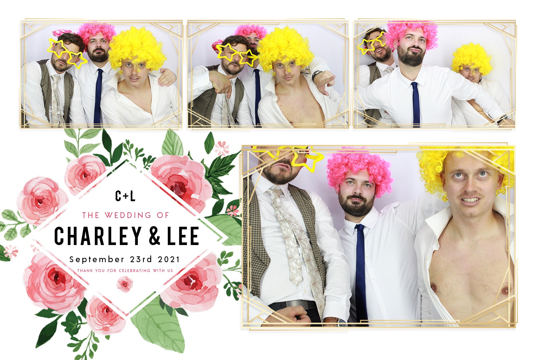 Charley and Lee's Wedding  | View more photos from the event at gallery.myphotoboothexperience.co.uk/u/MyPhotoBoothExperienceLtd/Charley-and-Lees-Wedding