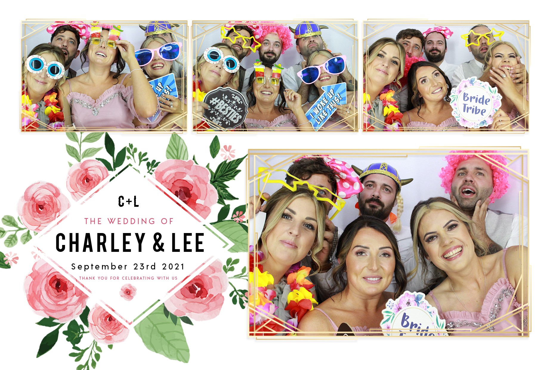 Charley and Lee's Wedding  | View more photos from the event at gallery.myphotoboothexperience.co.uk/u/MyPhotoBoothExperienceLtd/Charley-and-Lees-Wedding