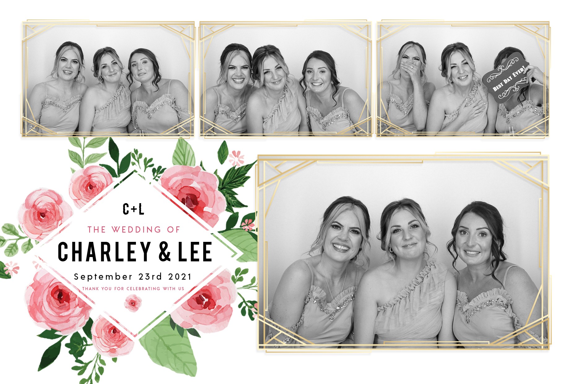 Charley and Lee's Wedding  | View more photos from the event at gallery.myphotoboothexperience.co.uk/u/MyPhotoBoothExperienceLtd/Charley-and-Lees-Wedding