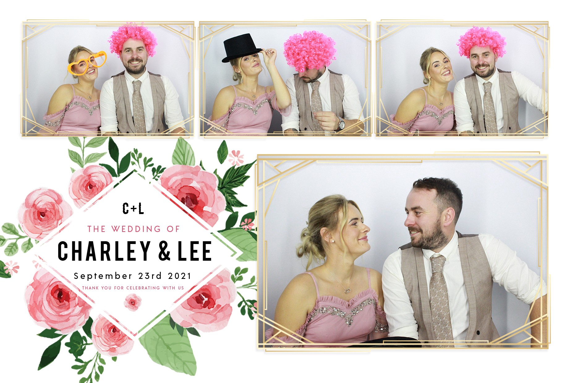 Charley and Lee's Wedding  | View more photos from the event at gallery.myphotoboothexperience.co.uk/u/MyPhotoBoothExperienceLtd/Charley-and-Lees-Wedding