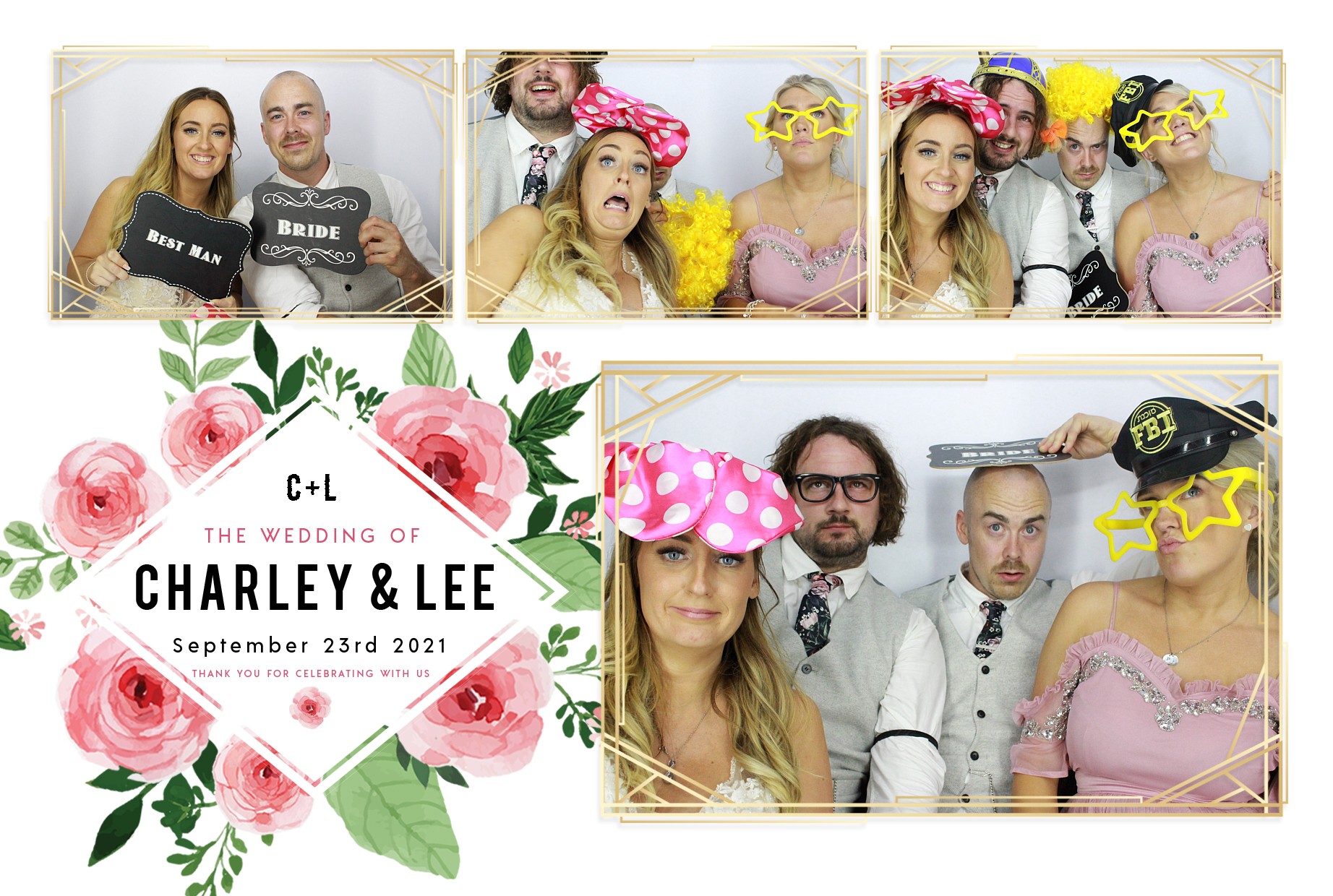 Charley and Lee's Wedding  | View more photos from the event at gallery.myphotoboothexperience.co.uk/u/MyPhotoBoothExperienceLtd/Charley-and-Lees-Wedding